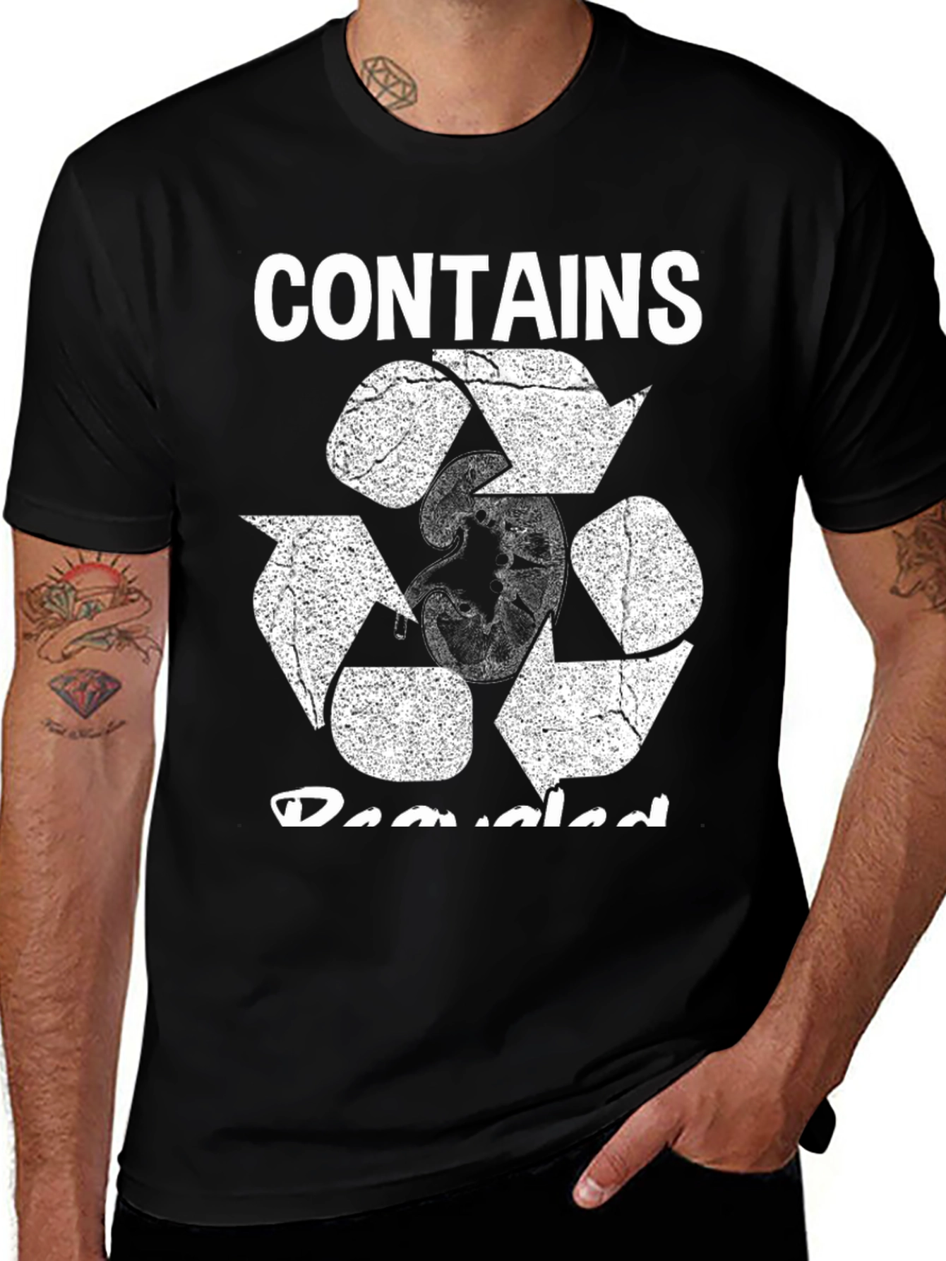 Variant 6 of Recycled Content Black T-Shirt