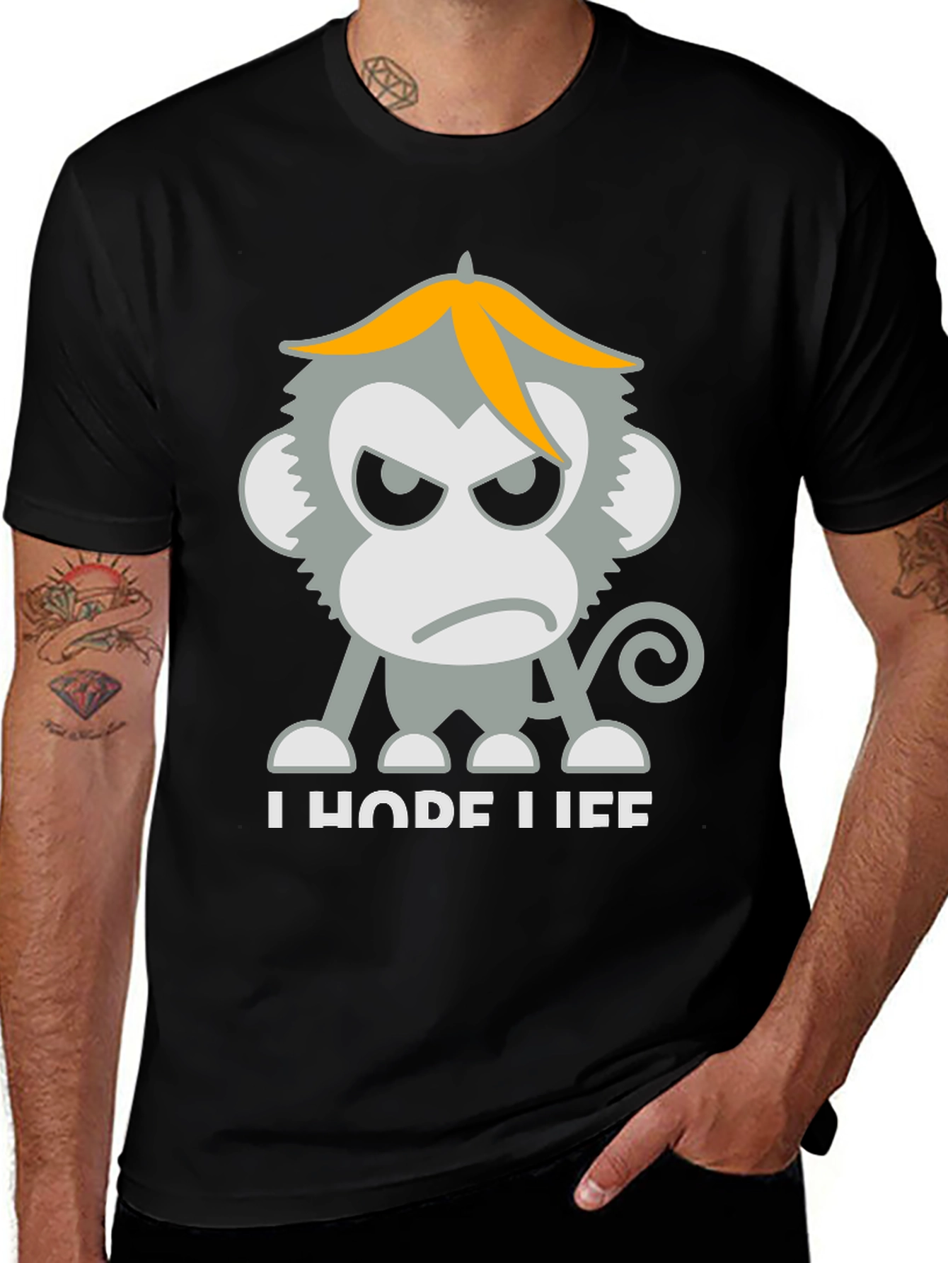 Grumpy Monkey Graphic T-Shirt - Unisex