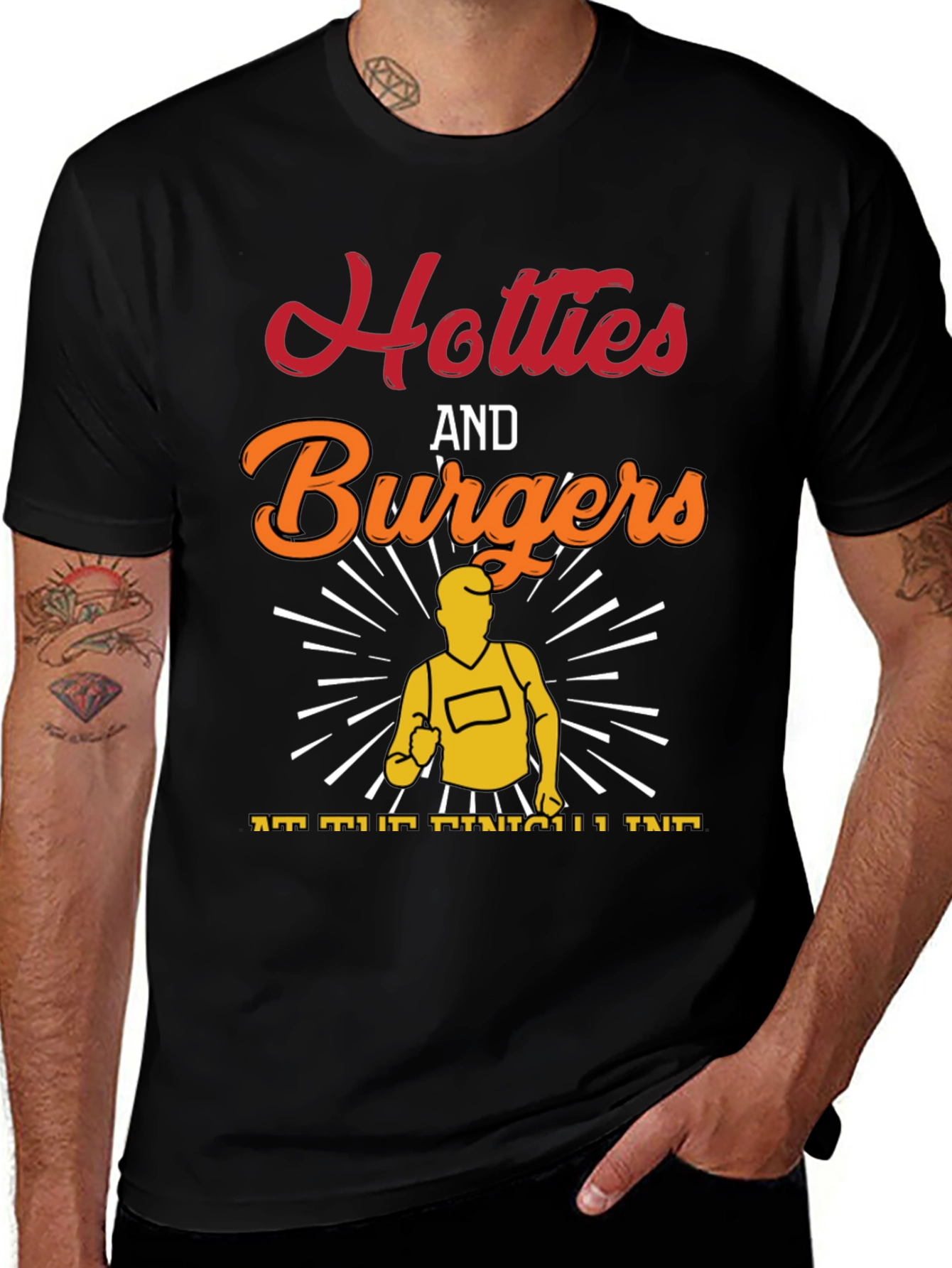 Variant 20 of Hotties and Burgers Graphic T-Shirt