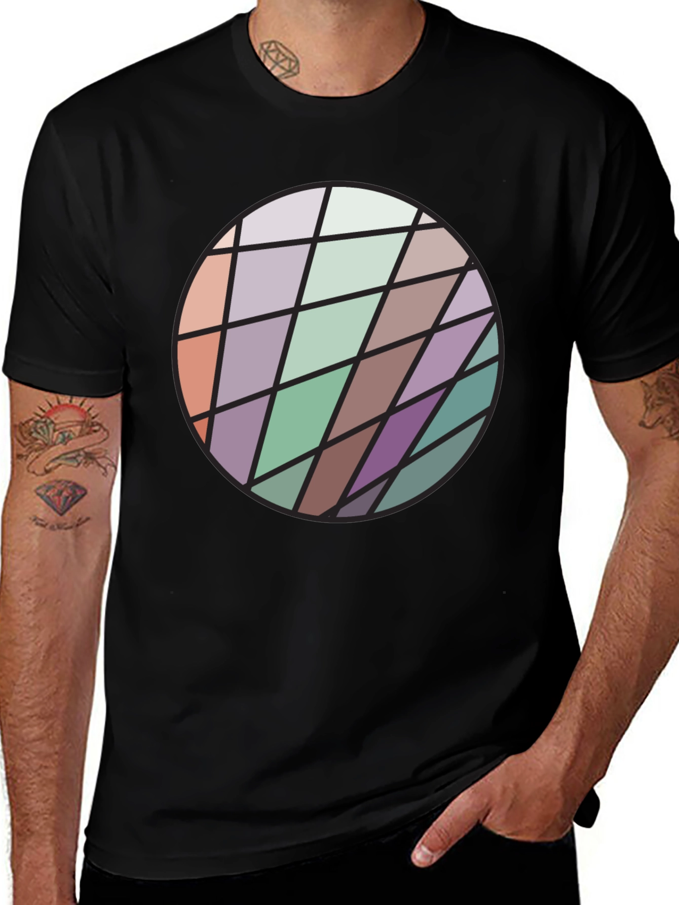 Geometric Circle Graphic T-Shirt