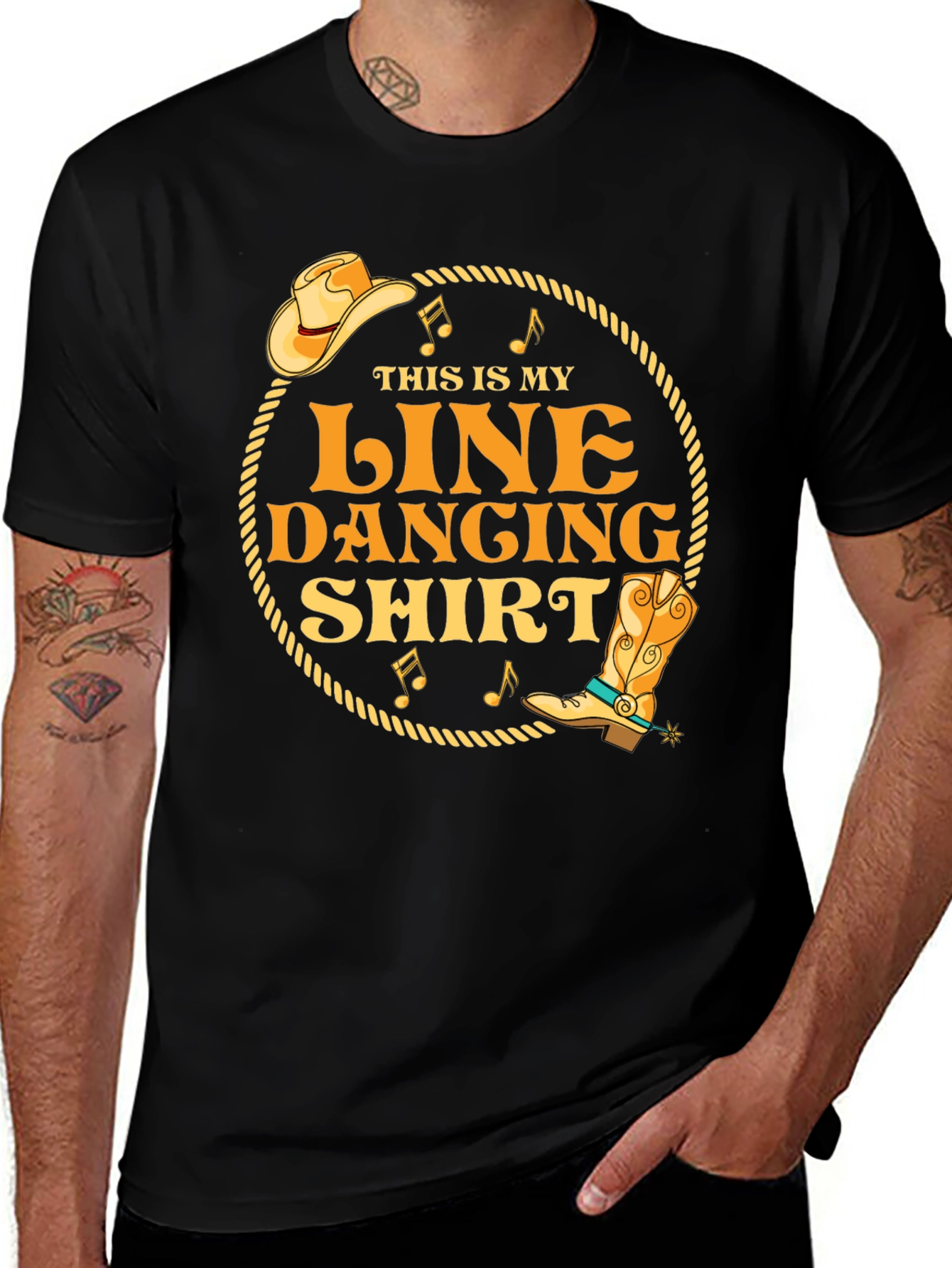Variant 25 of Line Dancing T-Shirt - Western Style Tee
