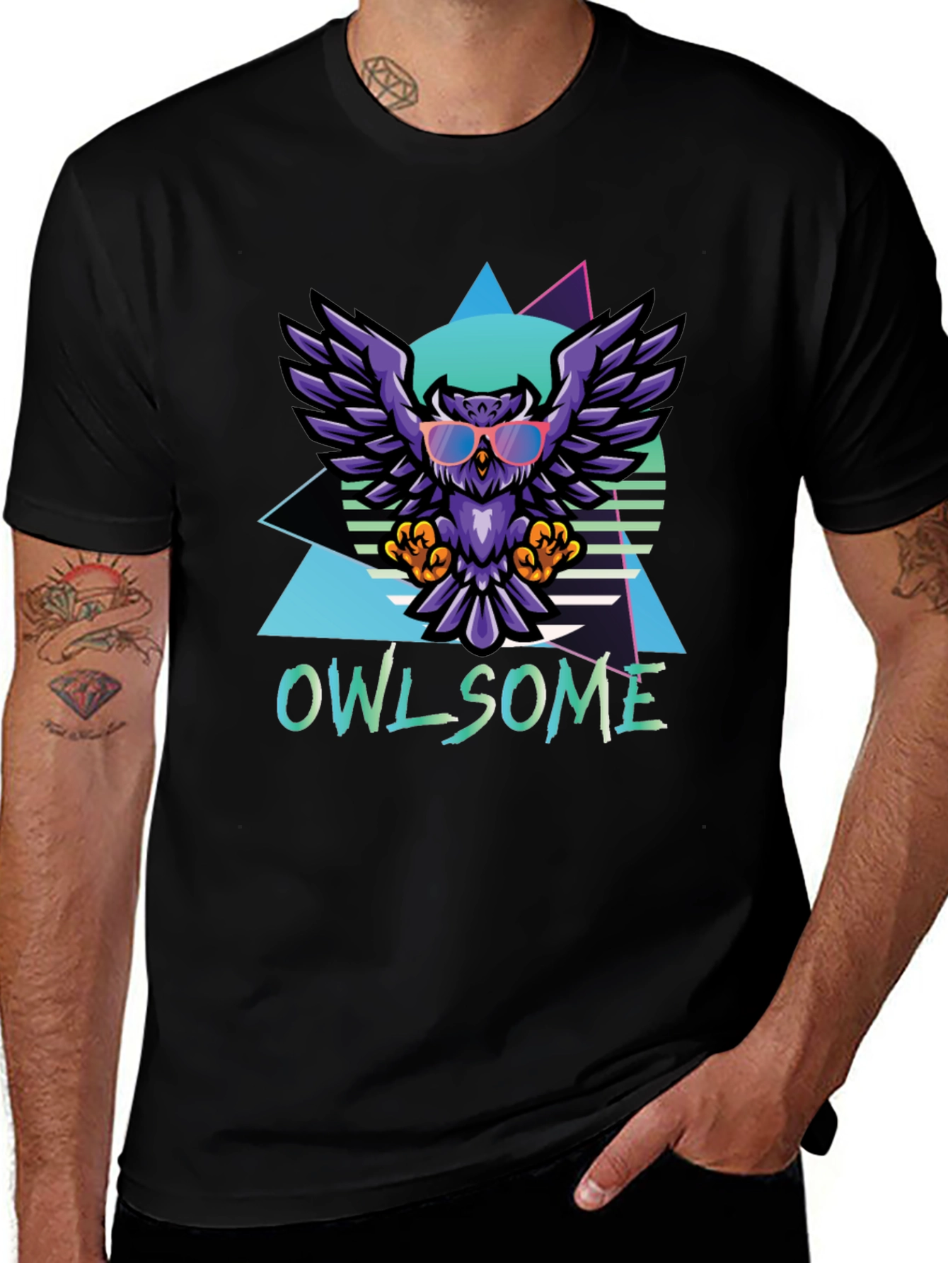 Variant 30 of Owlsome Graphic Tee - Retro Style