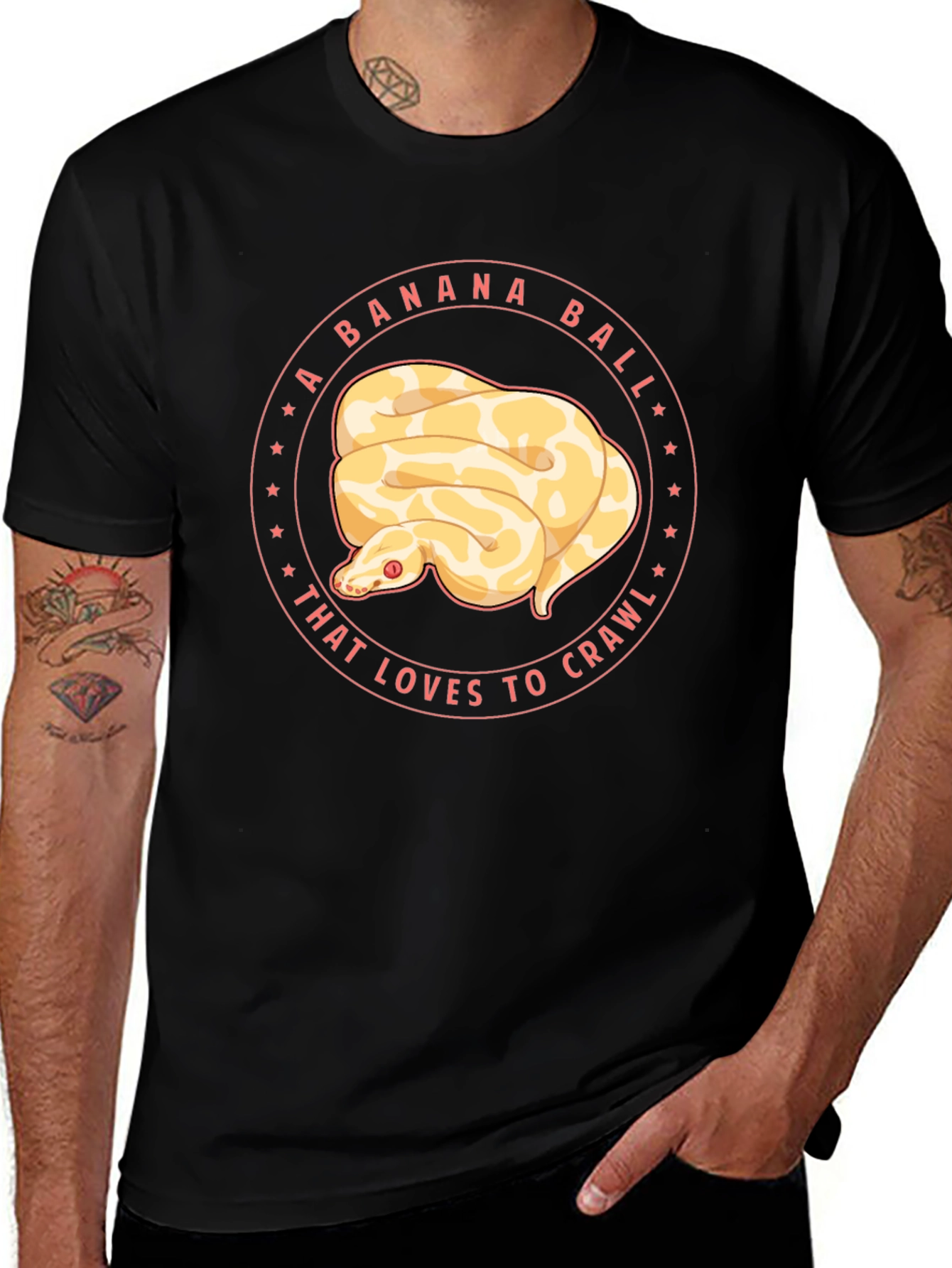 Variant 19 of Banana Ball Python Graphic Tee