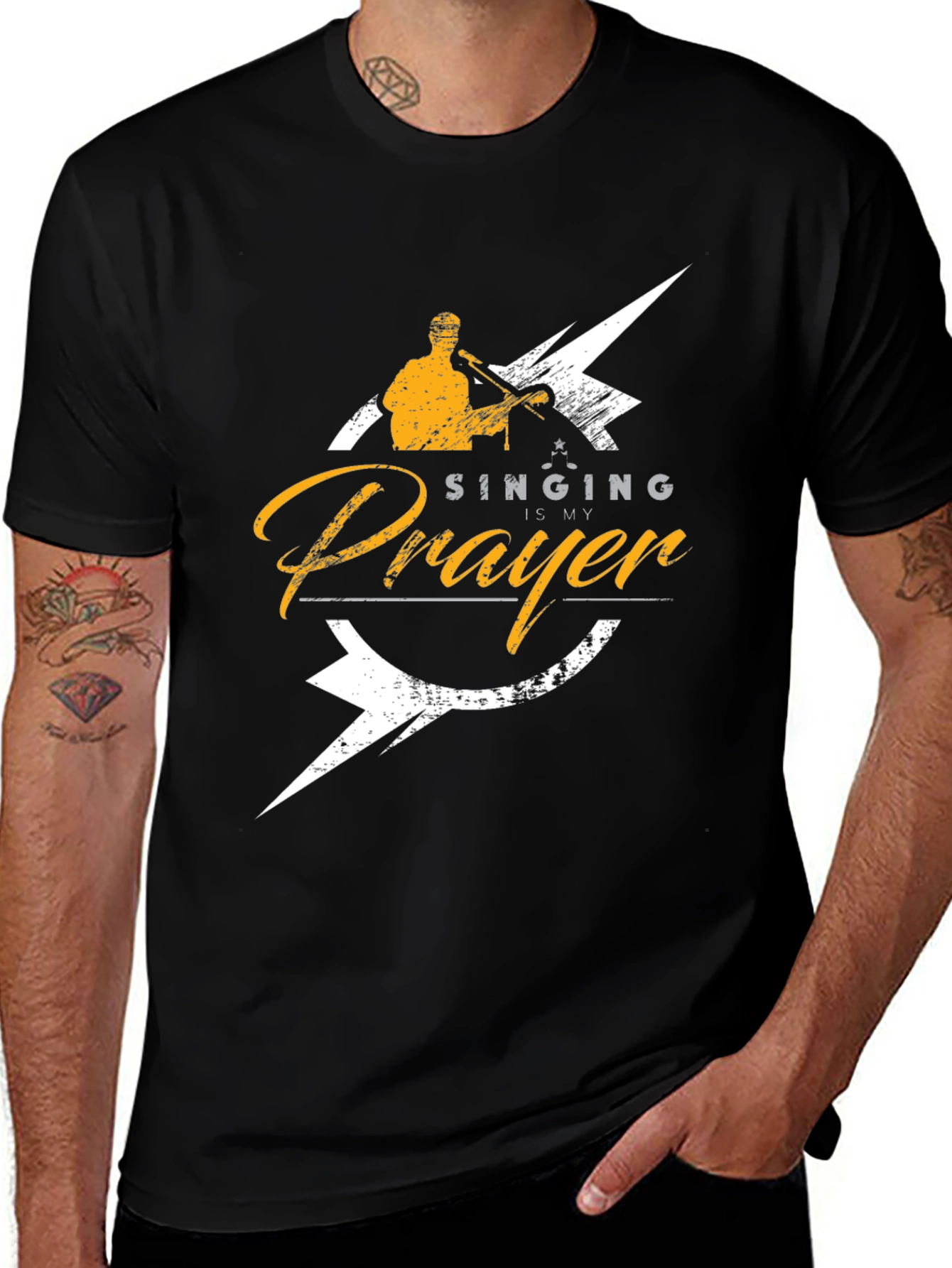 Variant 19 of Singing Is My Prayer Graphic Tee
