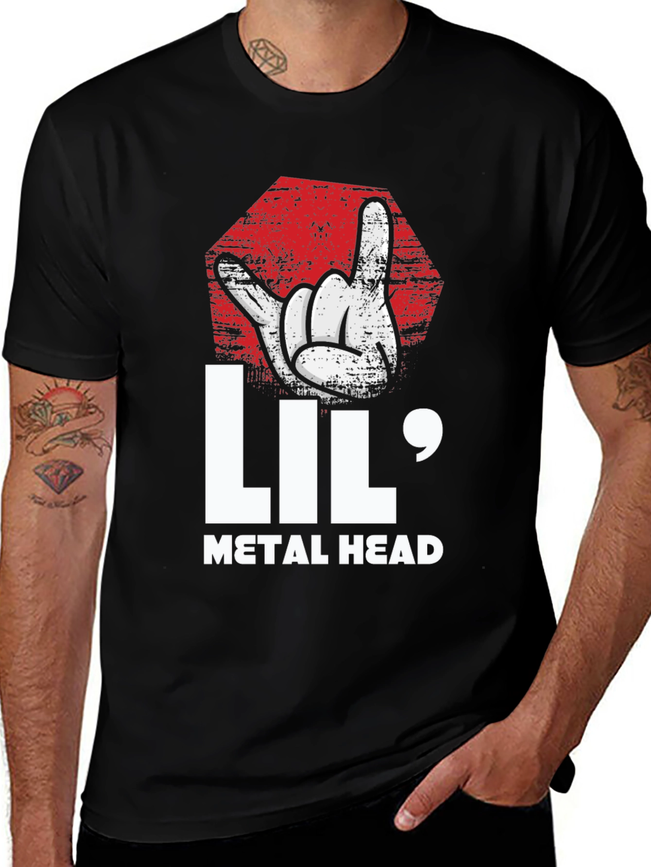 Variant 12 of Lil' Metal Head T-Shirt - Rock On Style