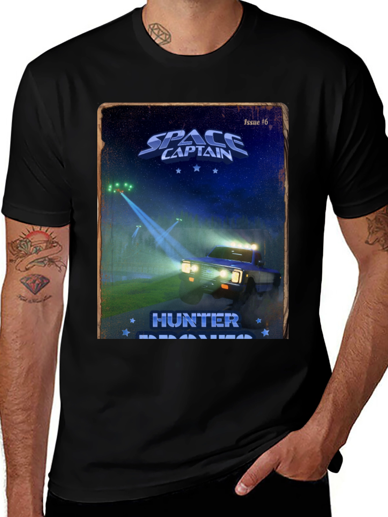 Variant 25 of Space Captain Hunter Broncos T-Shirt