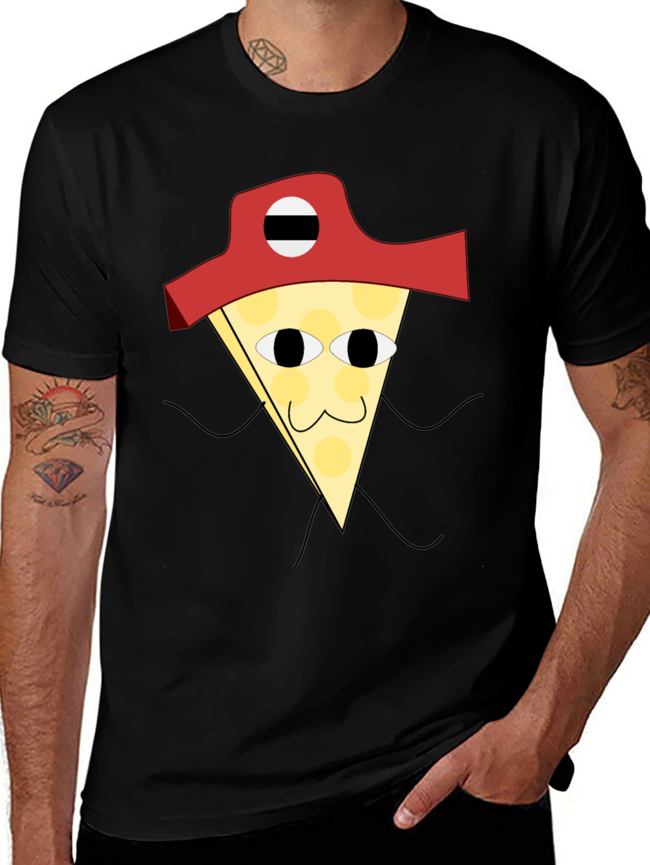 Variant 11 of Pizza Pirate T-Shirt - Quirky Graphic Tee