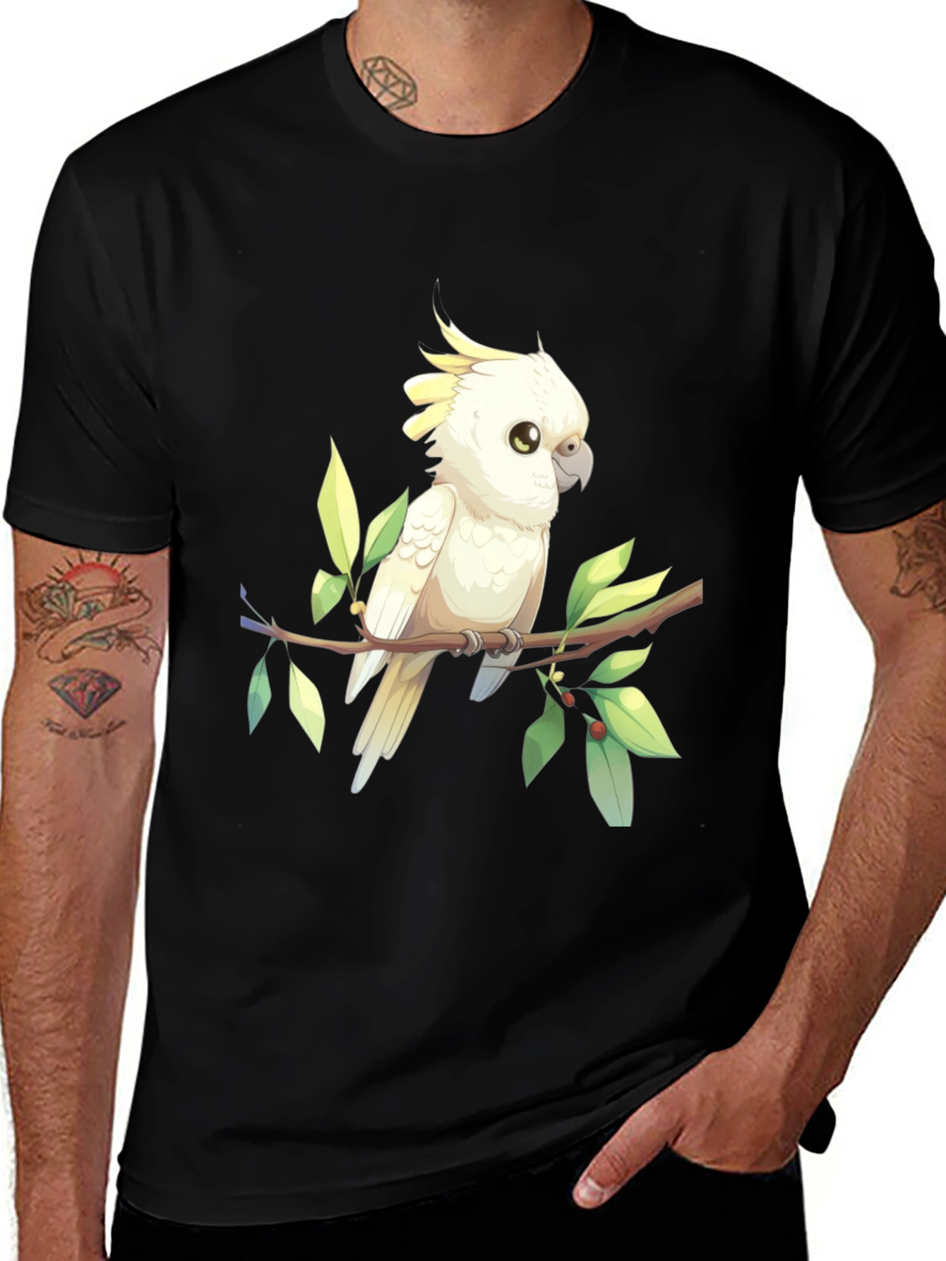 Variant 20 of Cockatoo Graphic Tee - Bird Lover Shirt