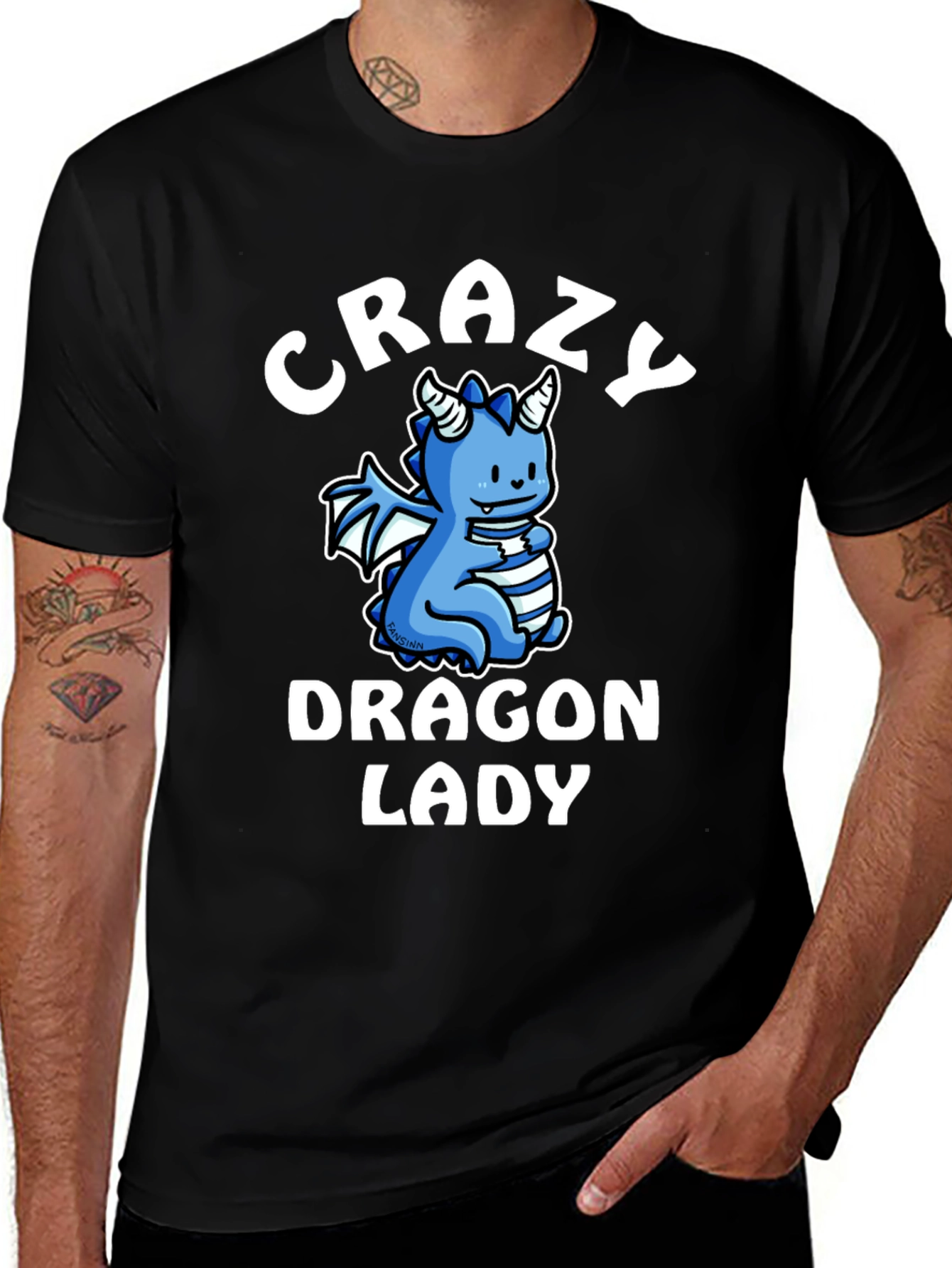 Variant 18 of Crazy Dragon Lady Graphic T-Shirt