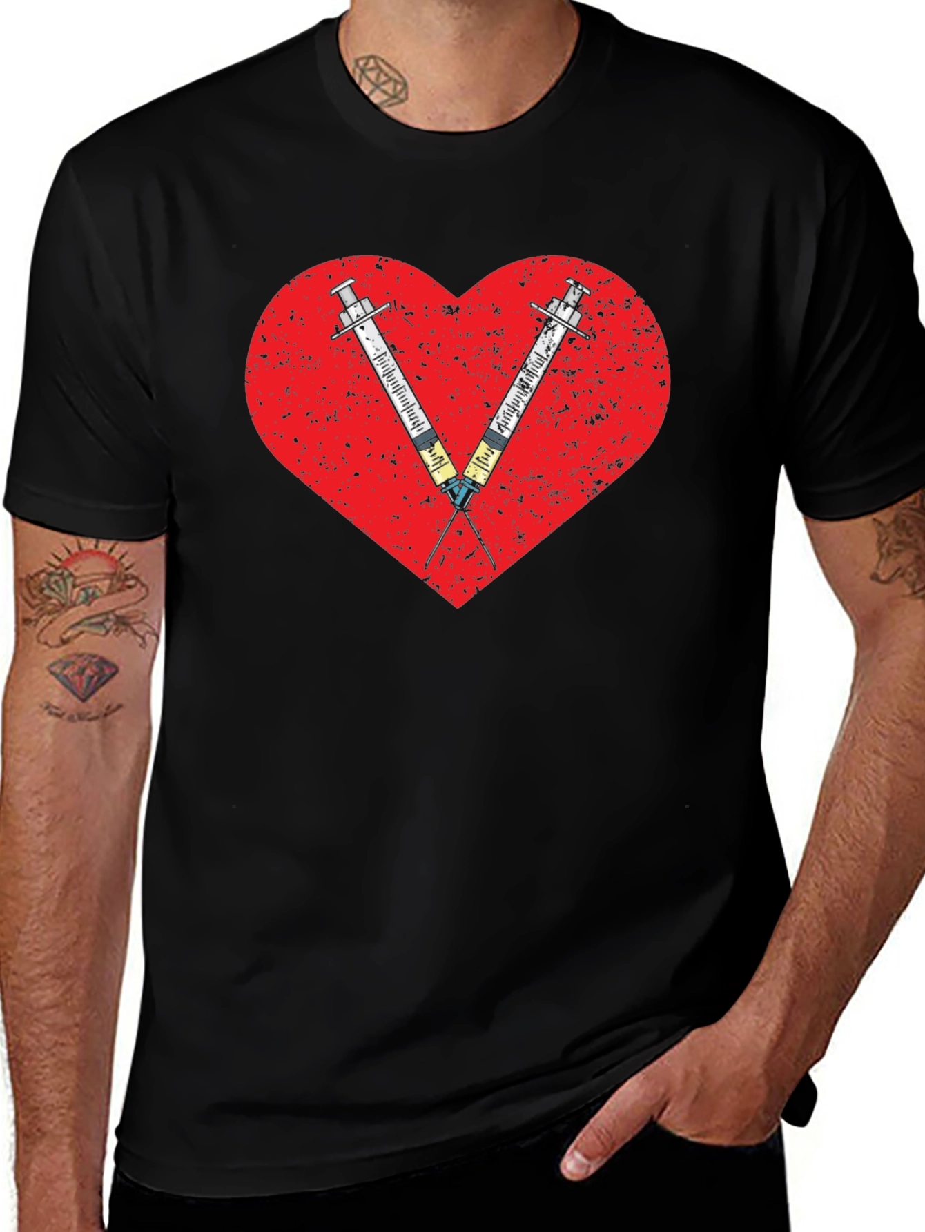 Variant 16 of Love Vaccines T-Shirt - Novelty Graphic Tee
