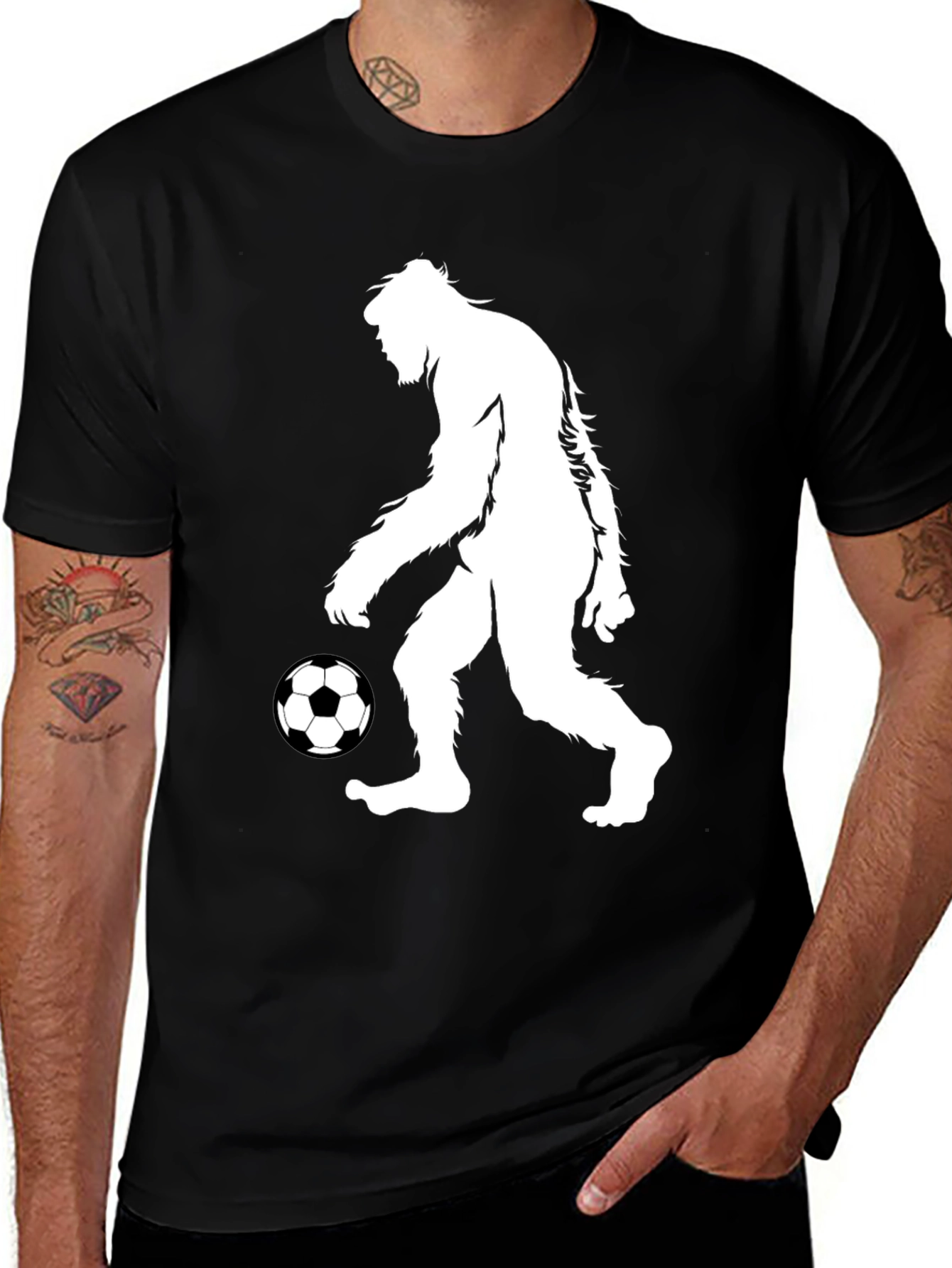 Variant 11 of Sasquatch Soccer T-Shirt - Funny Bigfoot Graphic Tee