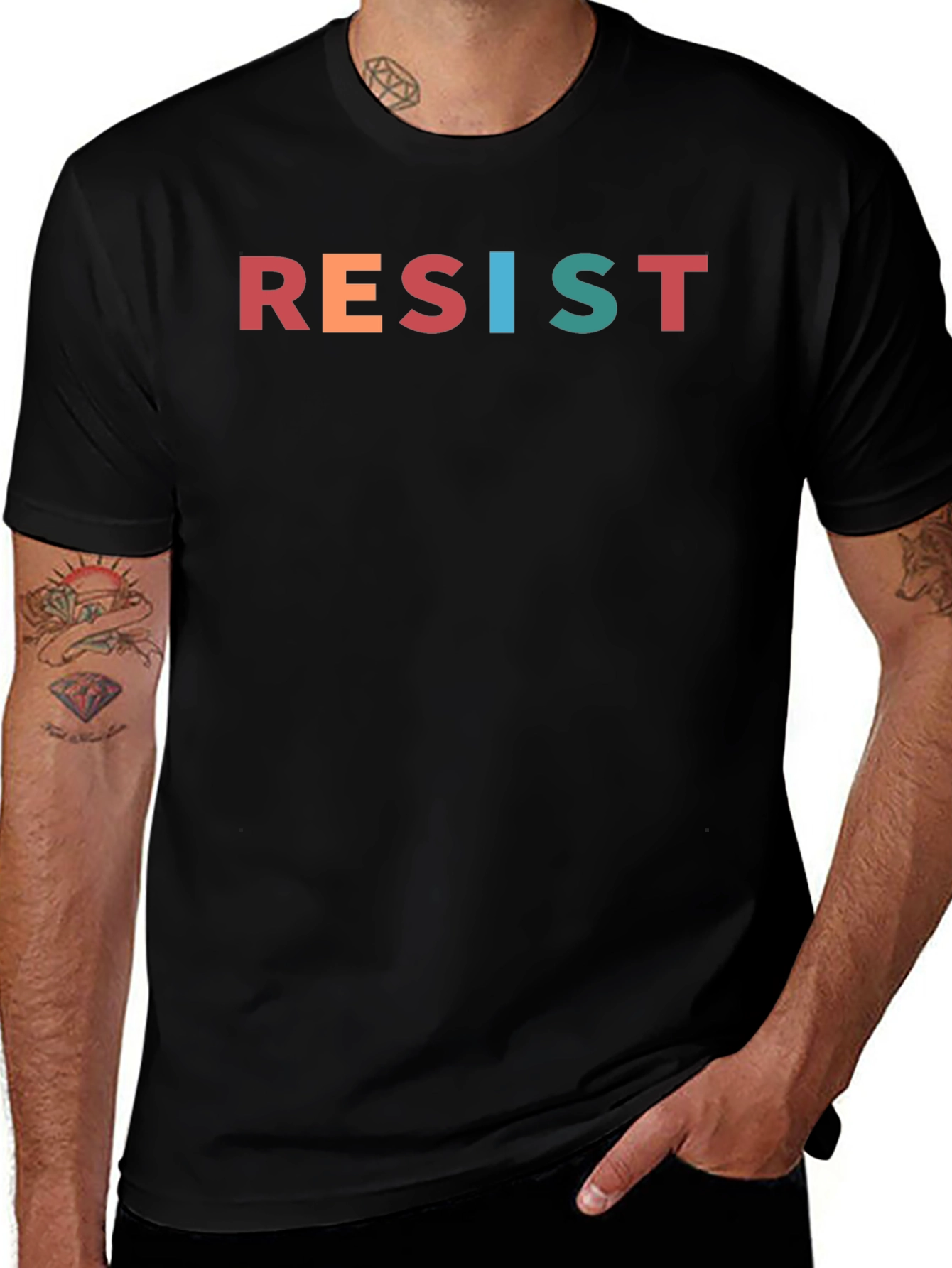 Variant 9 of Resist T-Shirt - Bold Graphic Print Tee
