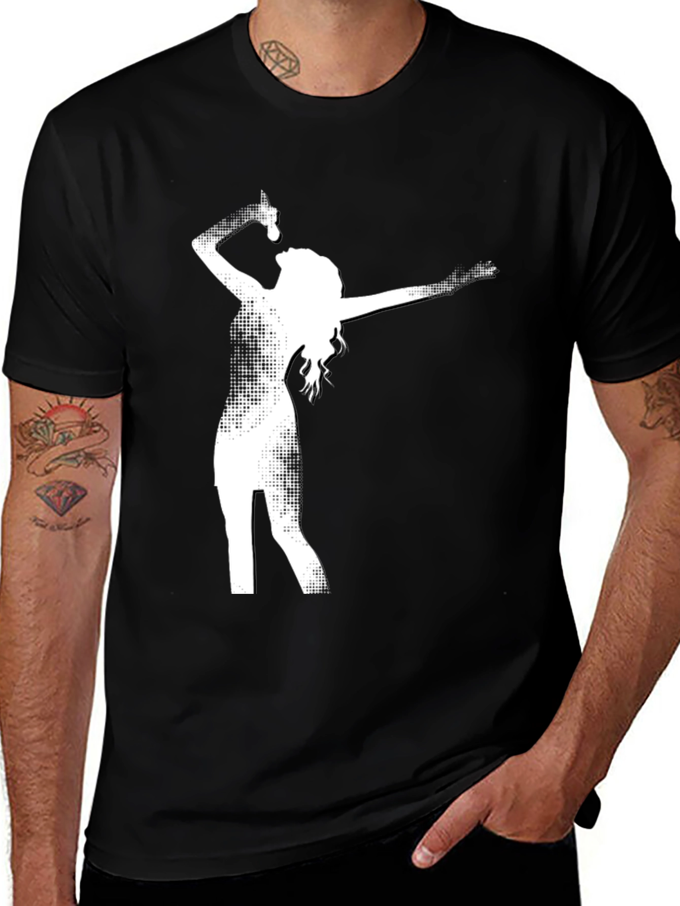 Variant 5 of Singer Silhouette Black T-Shirt
