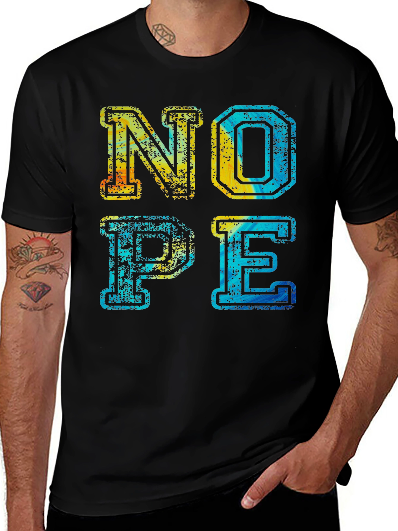Variant 23 of Retro "Nope" Graphic T-Shirt - Casual Wear