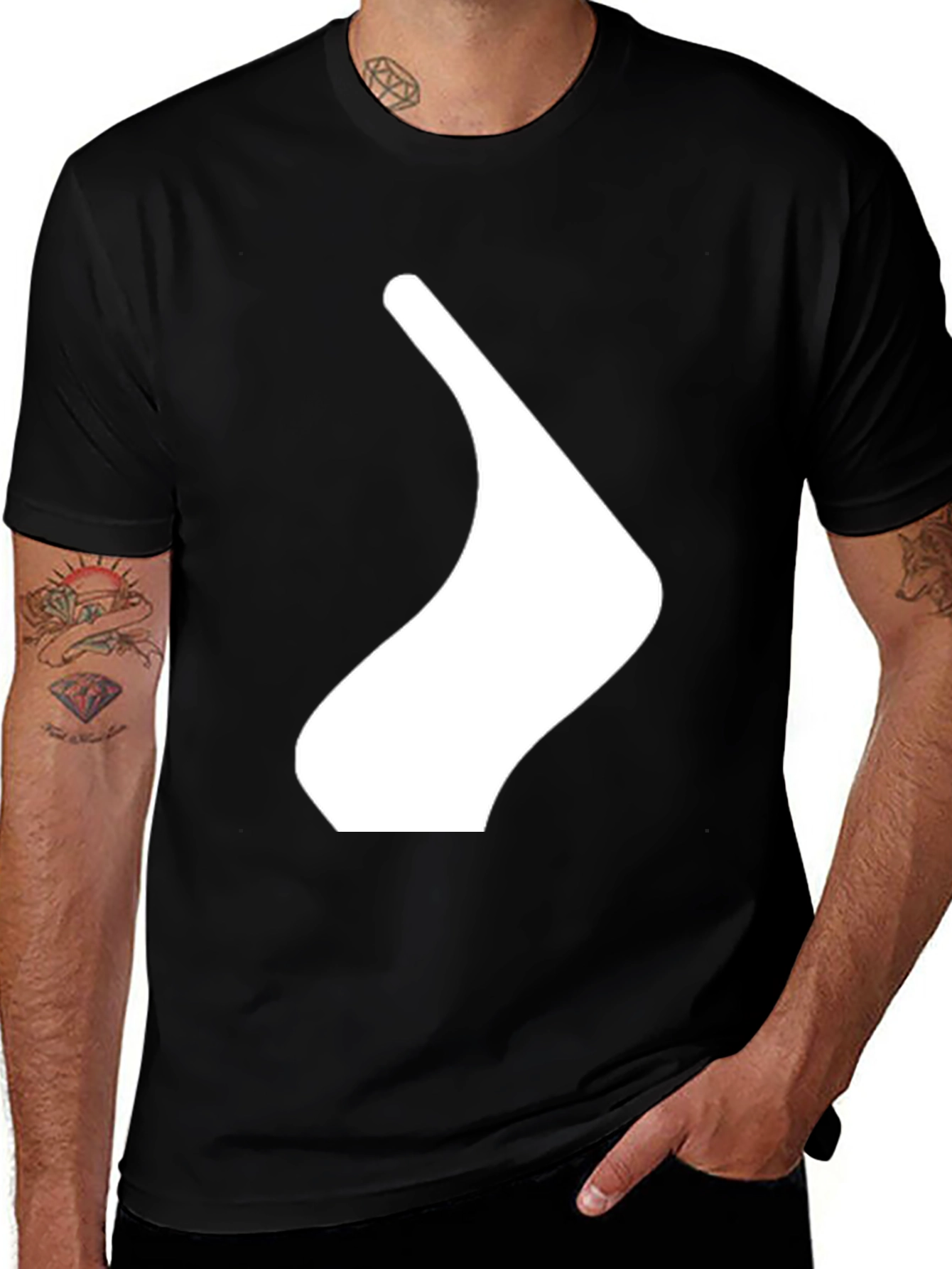 Variant 8 of Abstract Graphic T-Shirt - Modern Minimalist Design