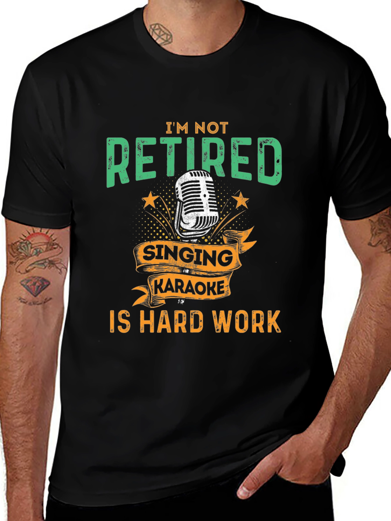 Variant 4 of Funny Retirement Karaoke T-Shirt