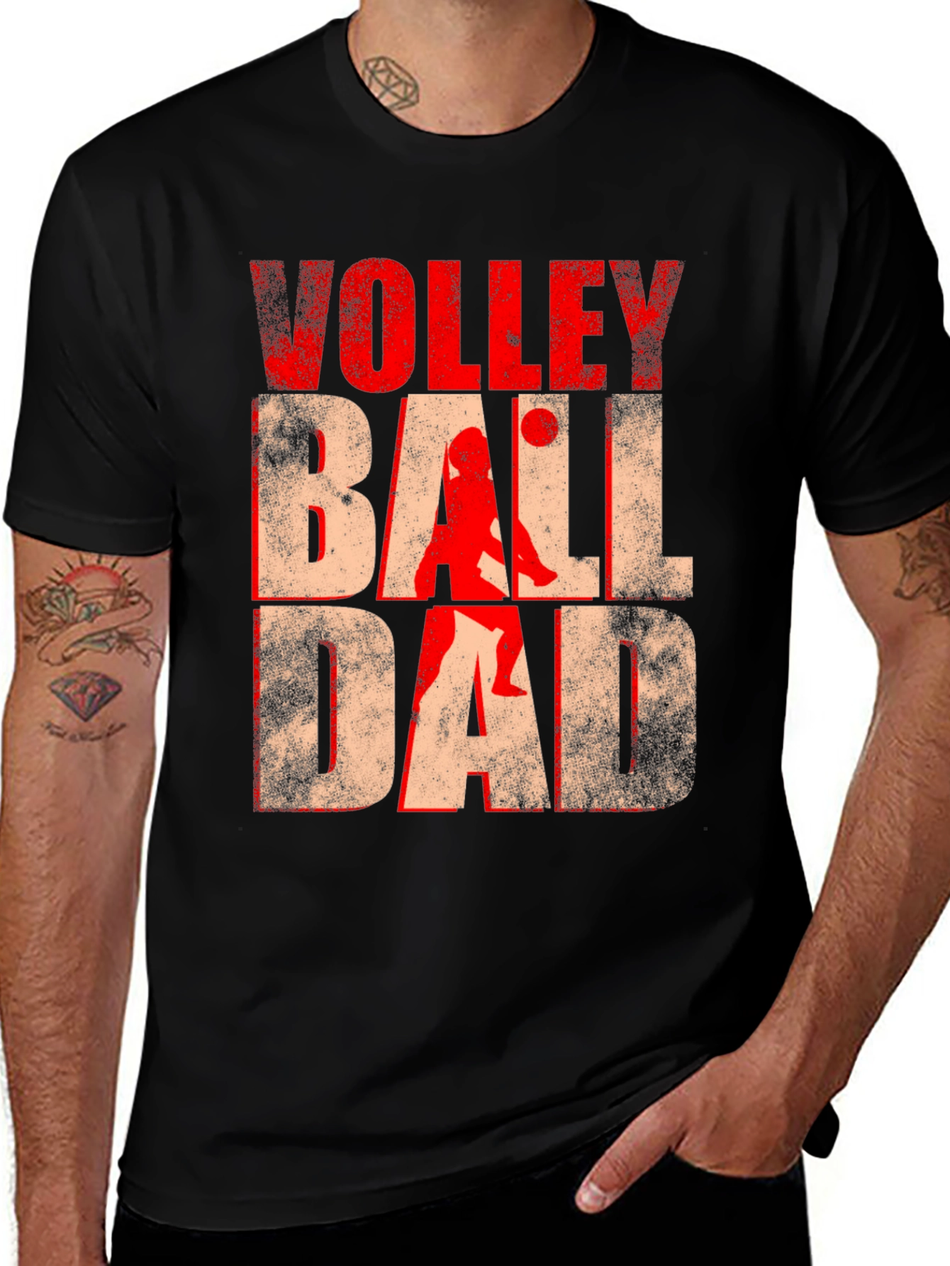 Variant 15 of Volleyball Dad Graphic Tee