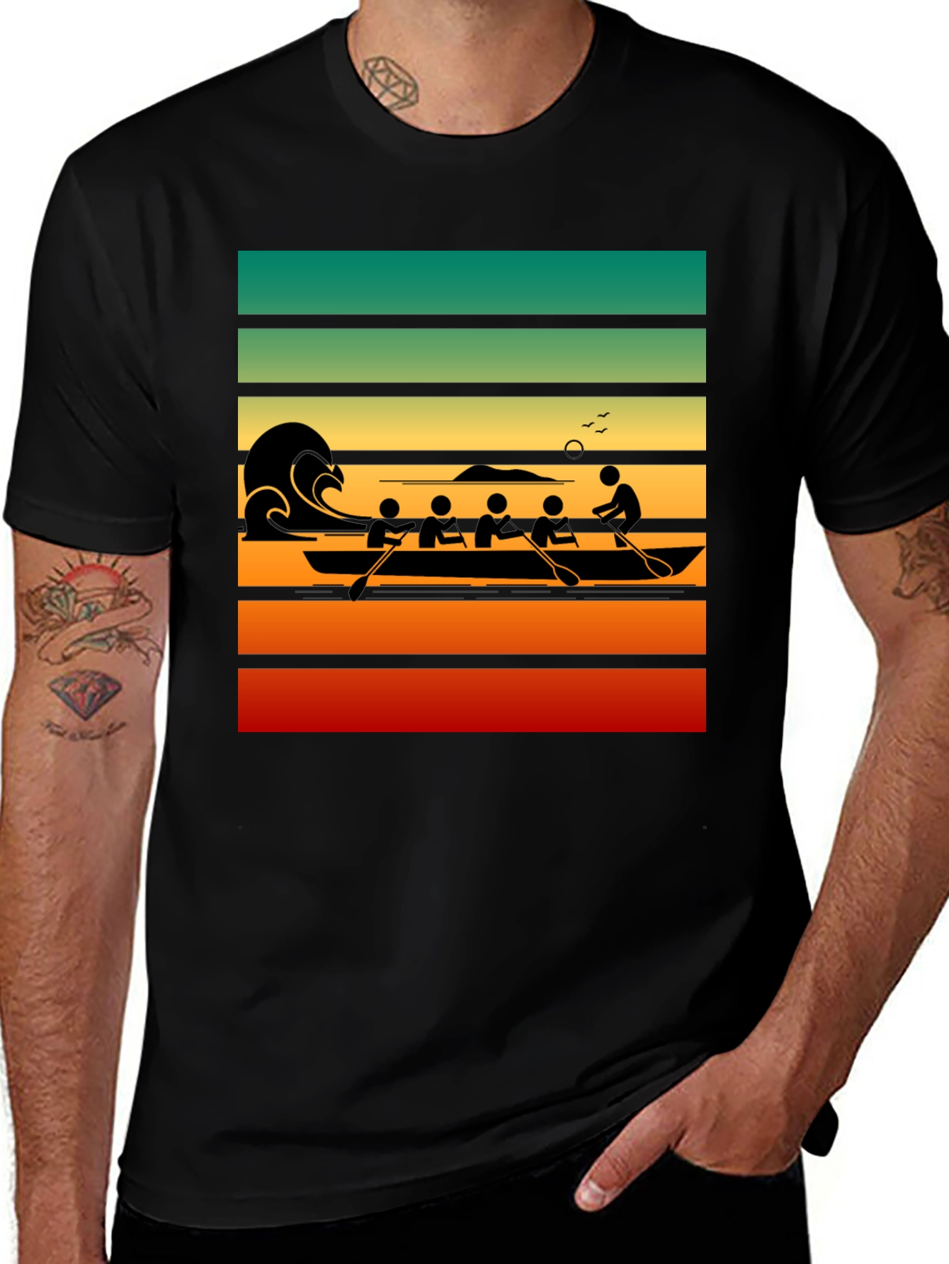 Variant 20 of Retro Rowing Crew T-Shirt