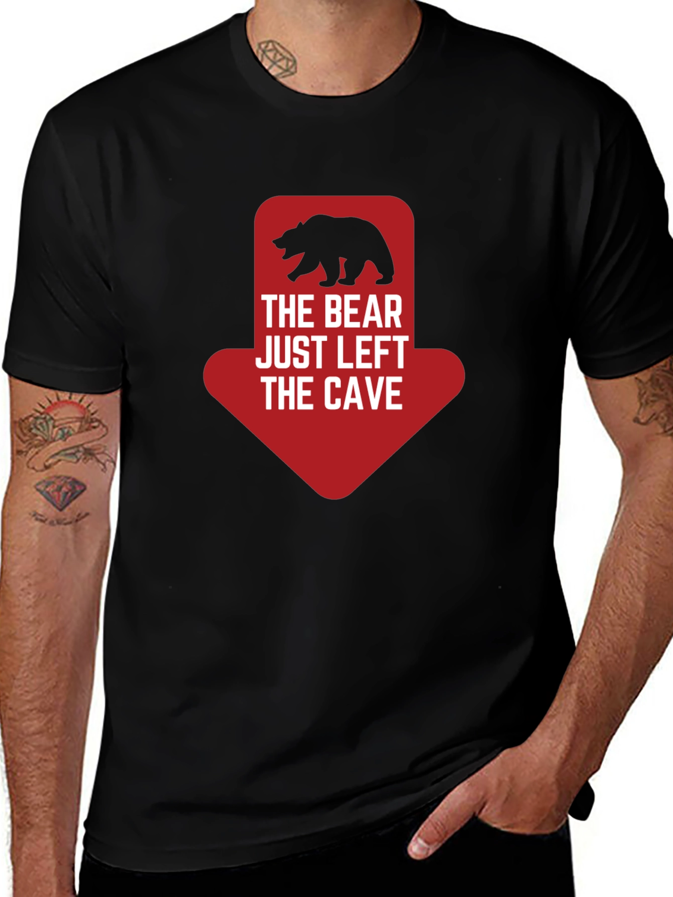 Variant 15 of Bear Left the Cave Graphic Tee