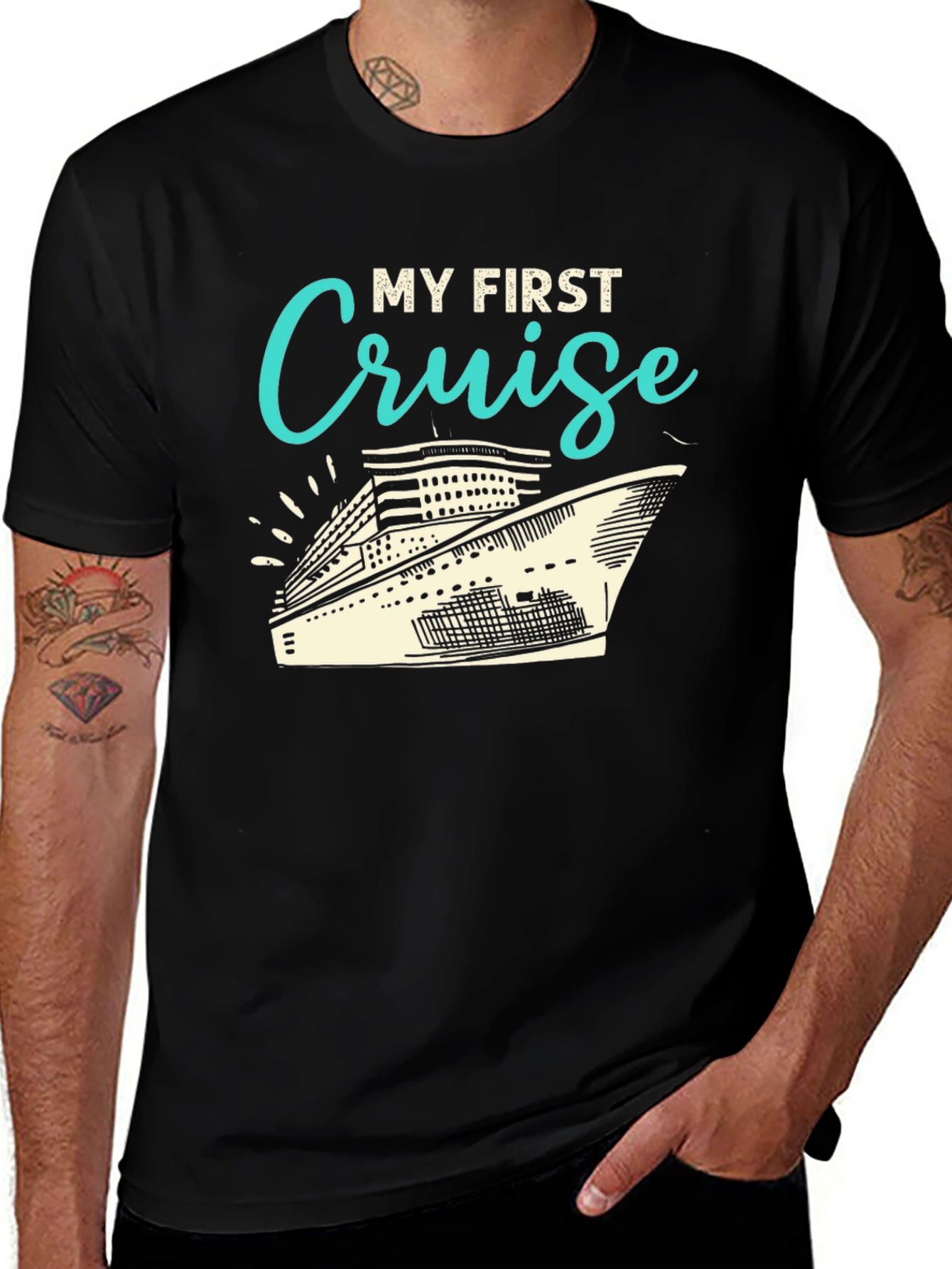 Variant 18 of My First Cruise Graphic Tee Shirt