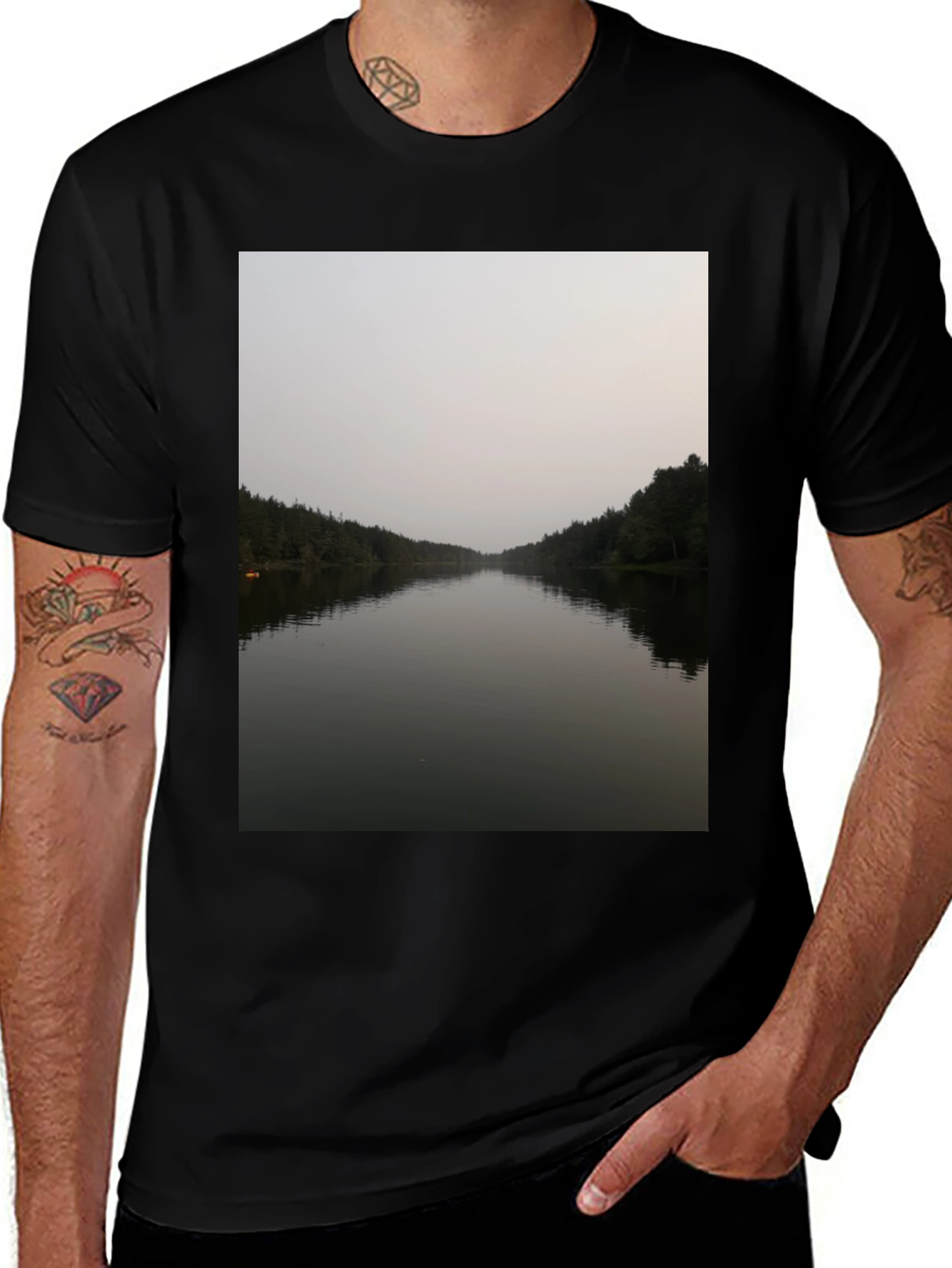 Variant 12 of Scenic Lake View T-Shirt - Nature Lover Tee