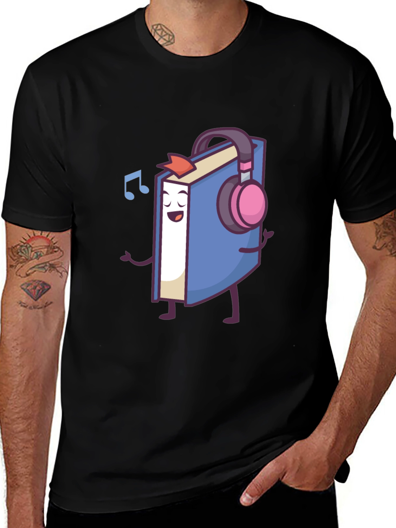 Variant 5 of Music Book T-Shirt - Trendy Graphic Tee