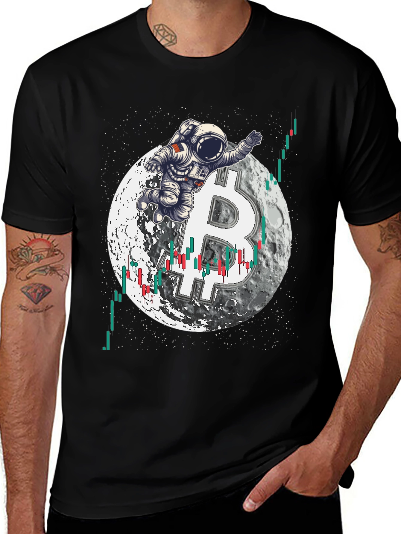 Bitcoin Astronaut T-Shirt - Crypto to the Moon!