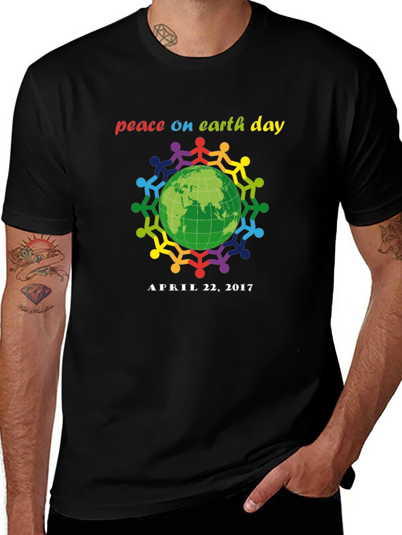 Variant 24 of Peace on Earth Day T-Shirt, April 22 2017