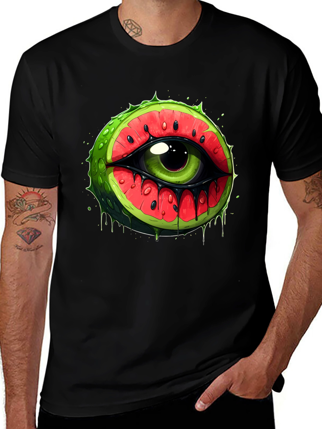 Variant 29 of Melon Eye Graphic Tee - Unique Design