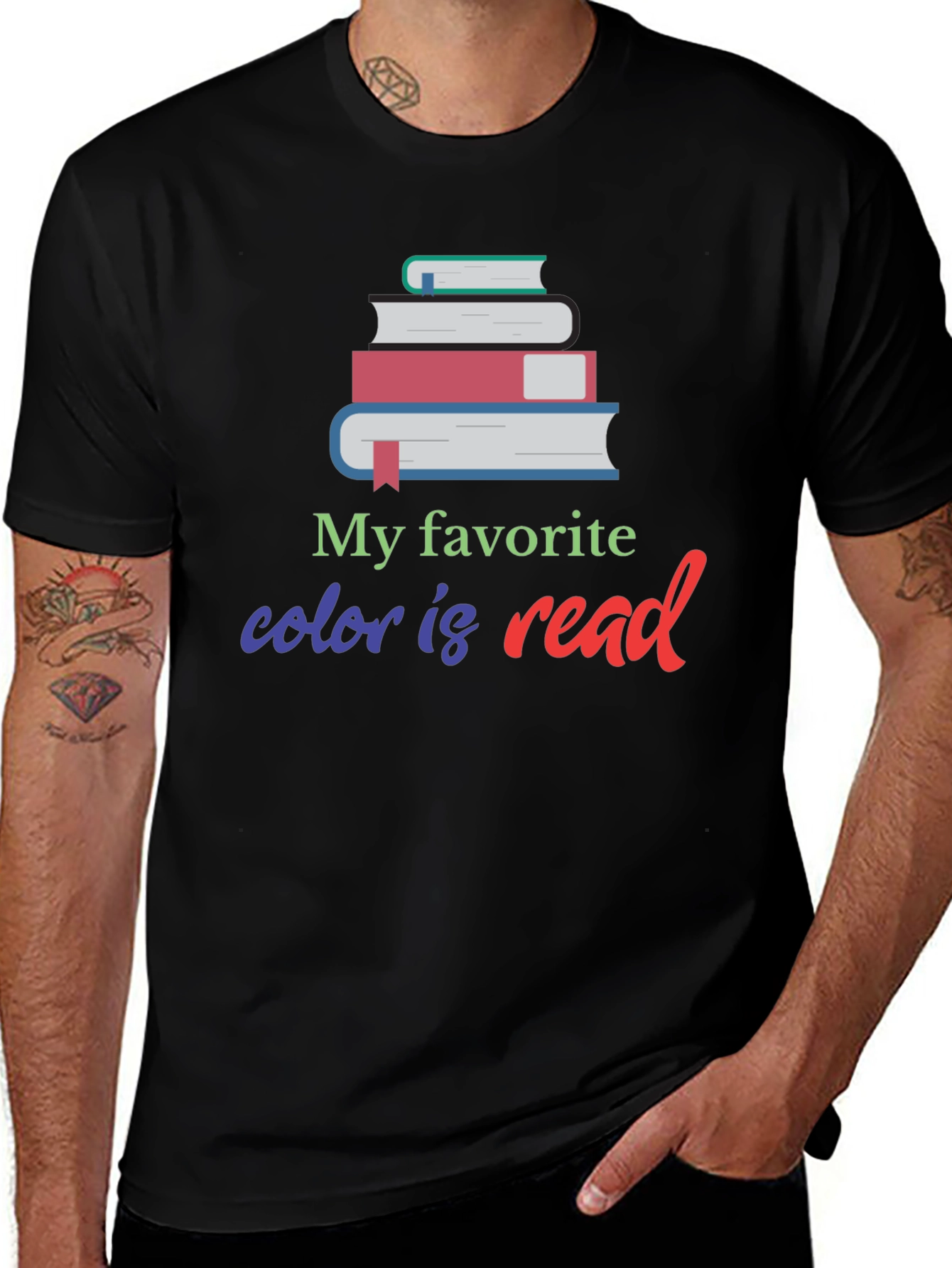 Variant 25 of Book Lover T-Shirt - My Favorite Color Is Read