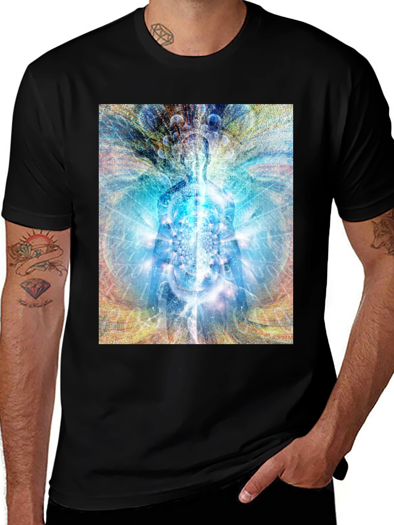 Variant 20 of Enlightened Being Graphic T-Shirt - Black
