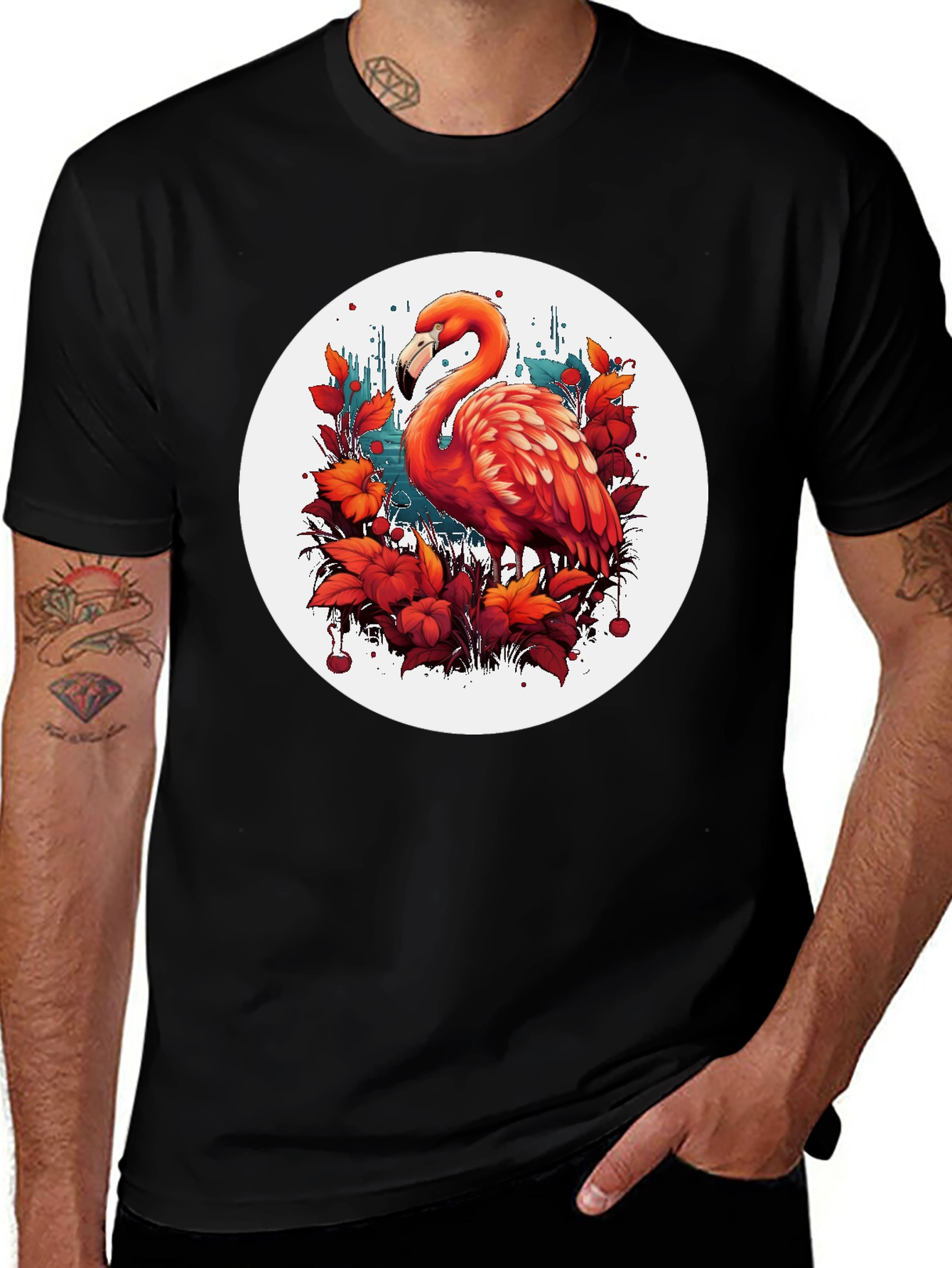 Variant 28 of Flamingo Graphic Tee - Unique Design T-Shirt