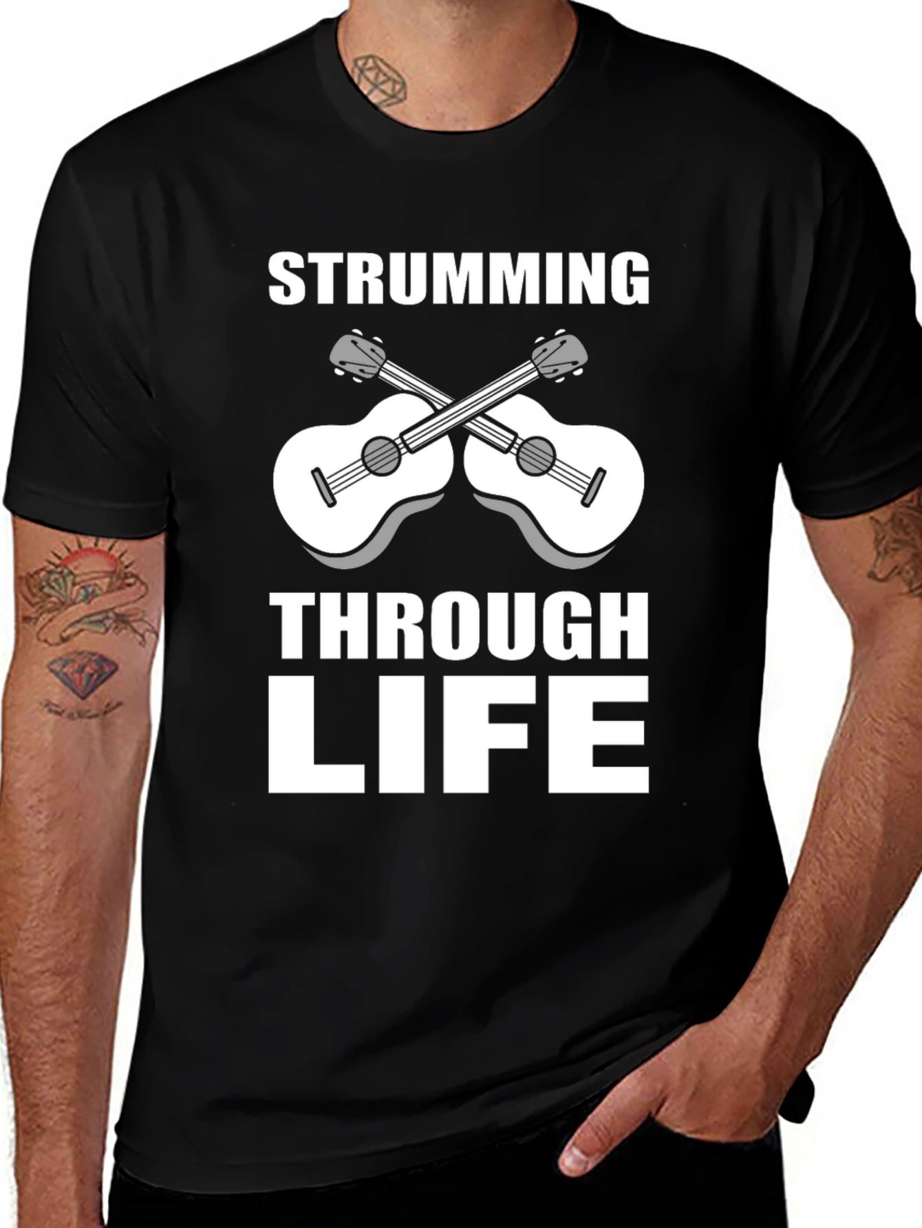Variant 27 of Strumming Through Life Graphic Tee