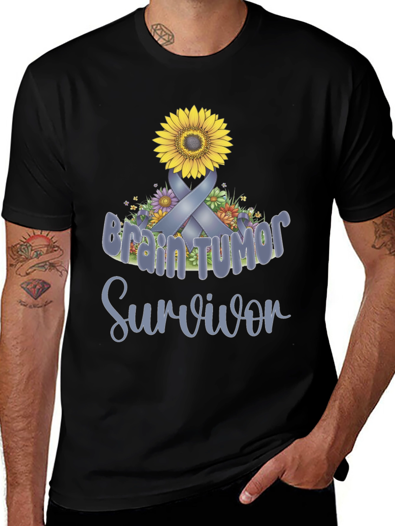 Variant 10 of Brain Tumor Survivor T-Shirt