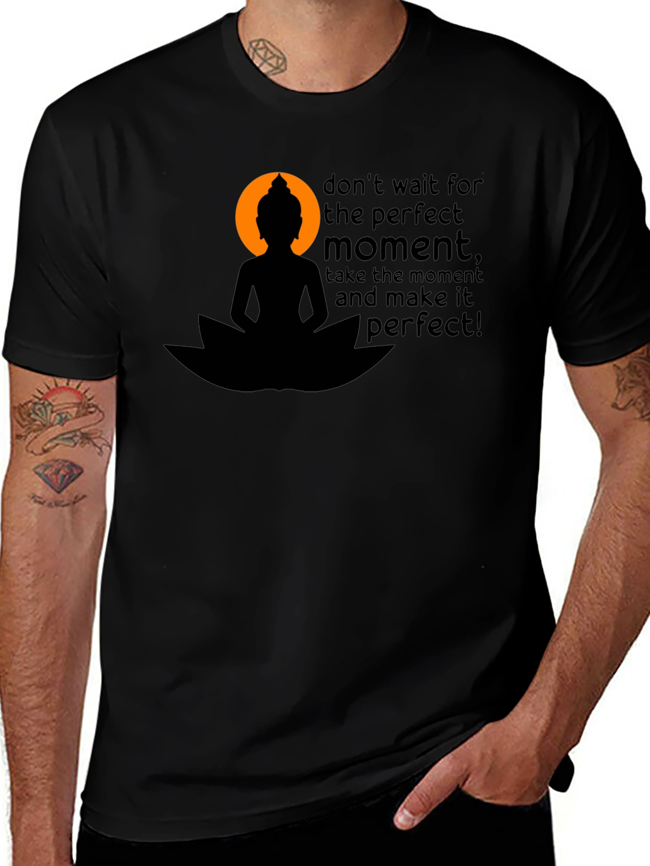 Inspirational Buddha Graphic T-Shirt