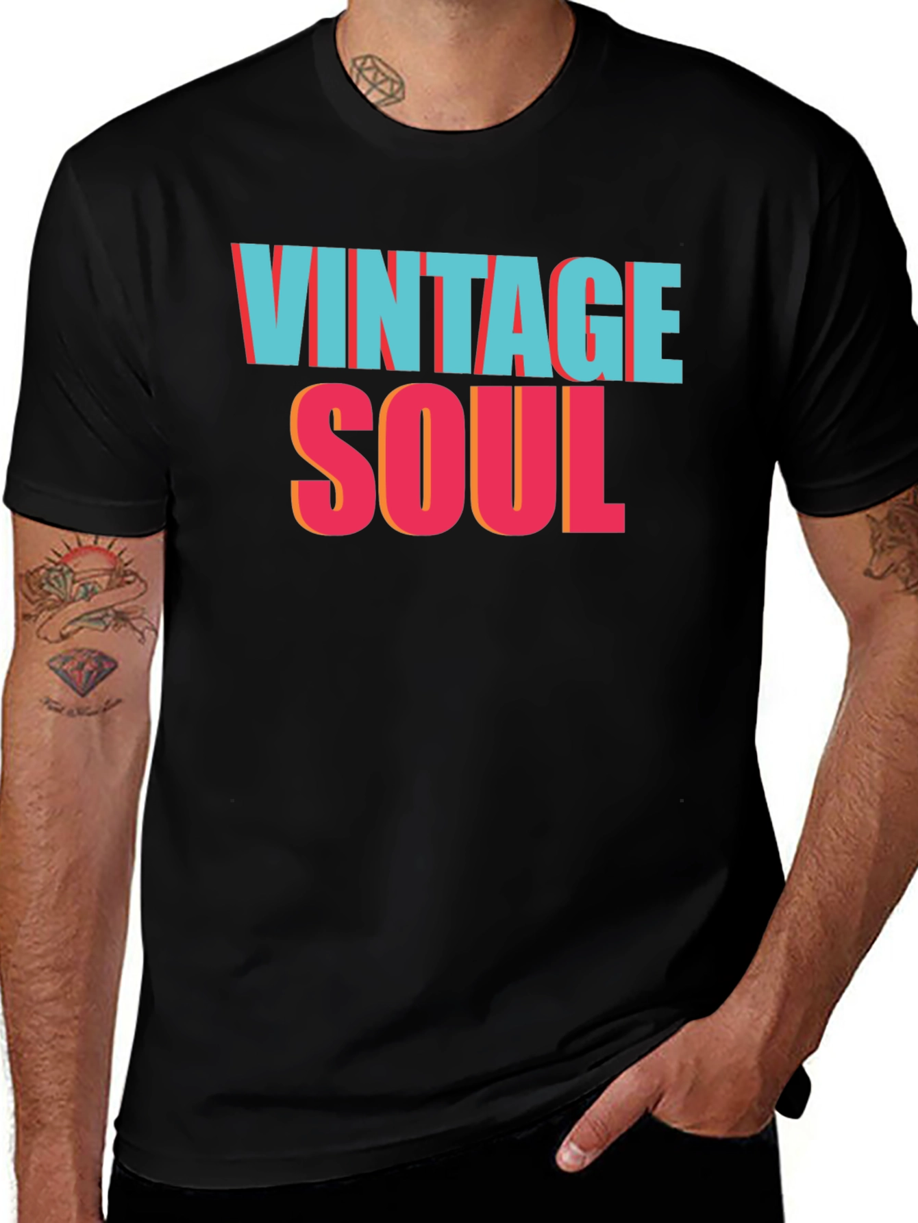 Variant 26 of Vintage Soul Graphic Tee - Retro Design