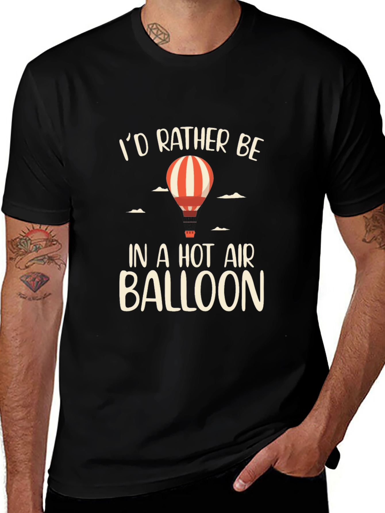 Variant 23 of Hot Air Balloon Graphic T-Shirt - Adventure Awaits!