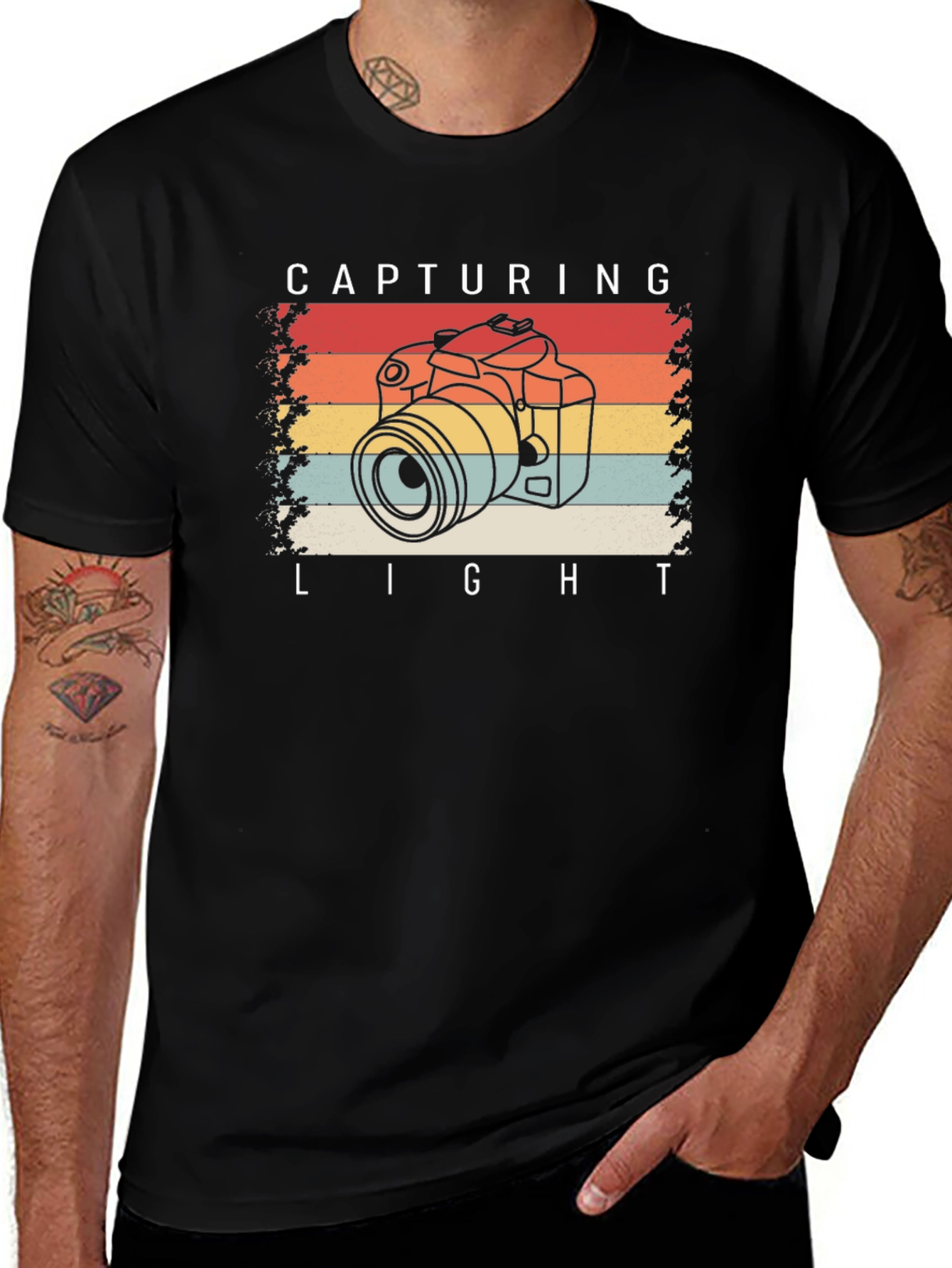 Variant 18 of Retro Camera Graphic T-Shirt - Capturing Light