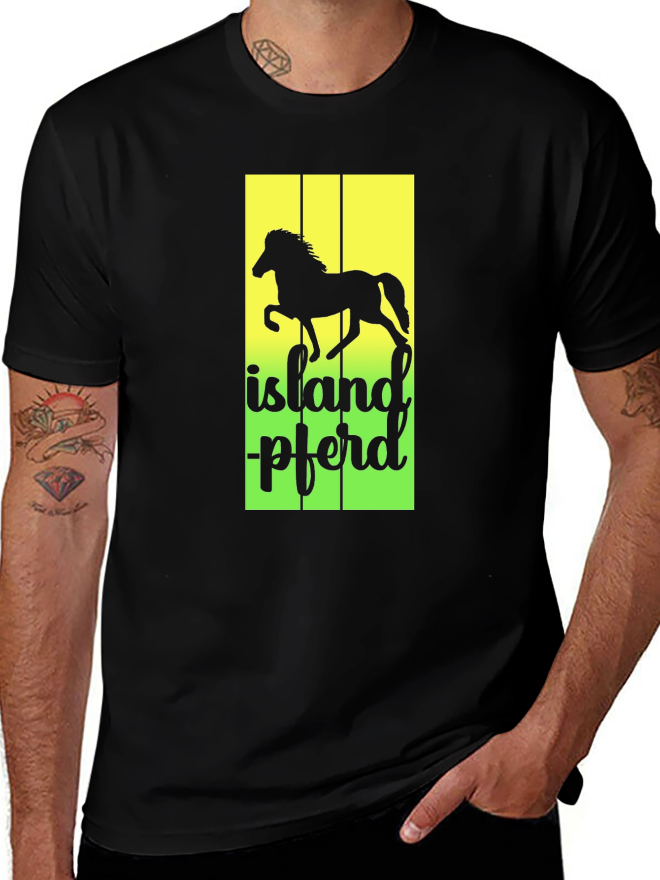 Variant 27 of Island Pferd Horse Graphic T-Shirt