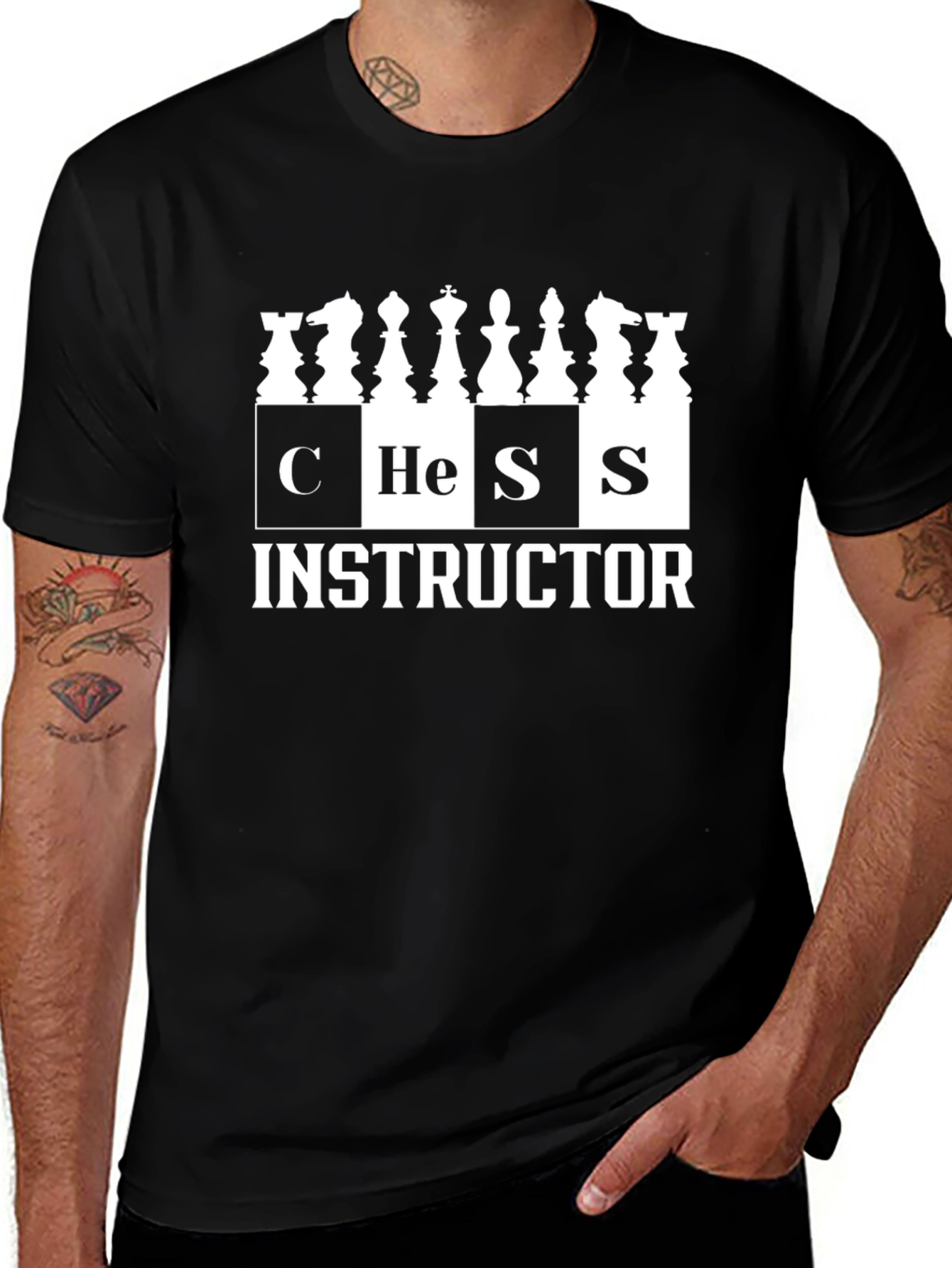 Chess Instructor Black T-Shirt