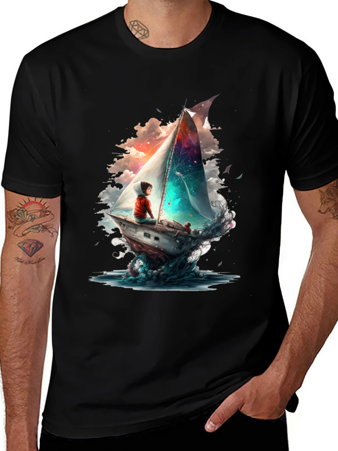 Variant 23 of Sailboat Dreamscape Graphic Tee