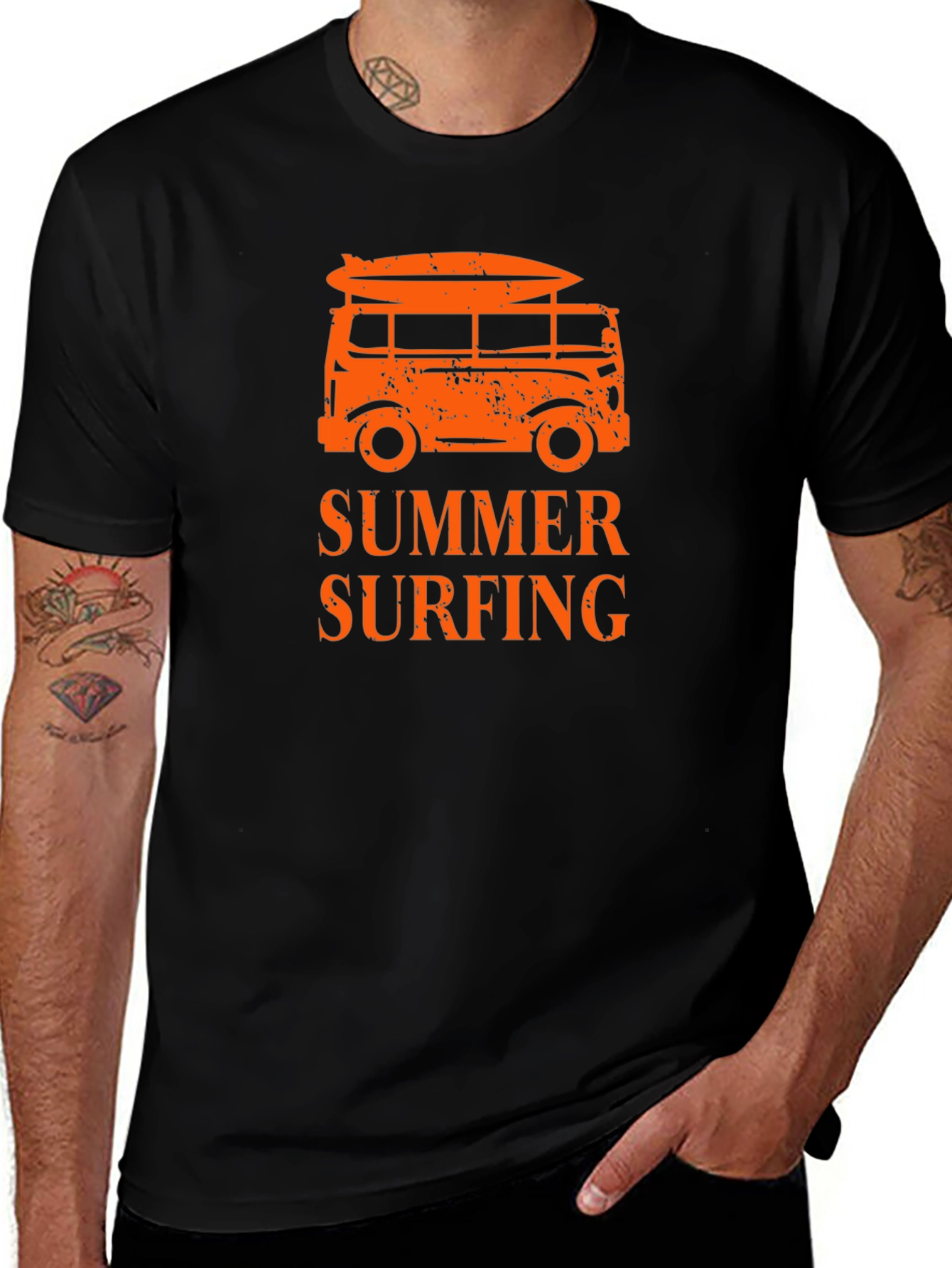 Summer Surfing T-Shirt, Beach Van Tee