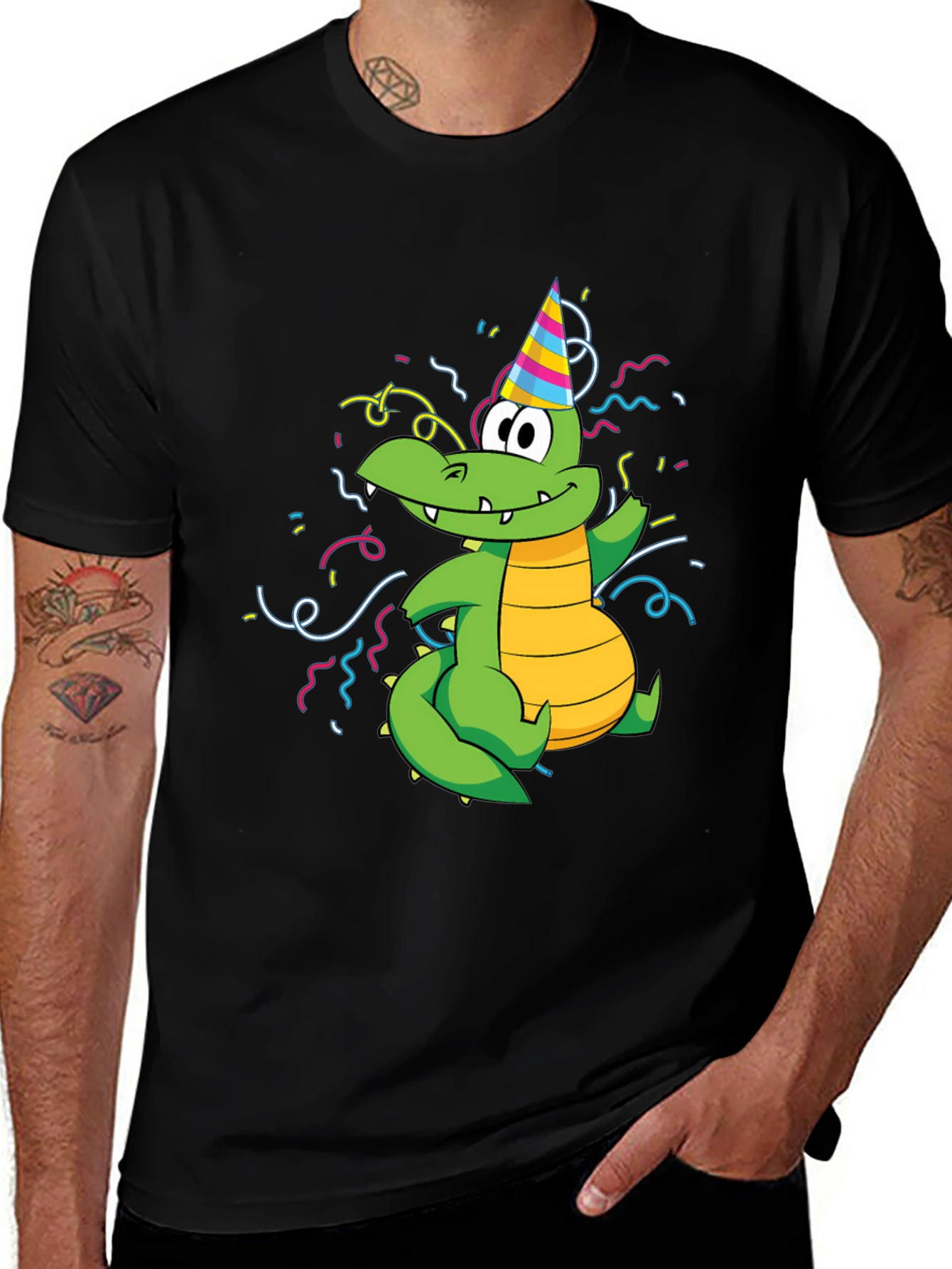 Variant 25 of Cartoon Alligator Birthday T-Shirt