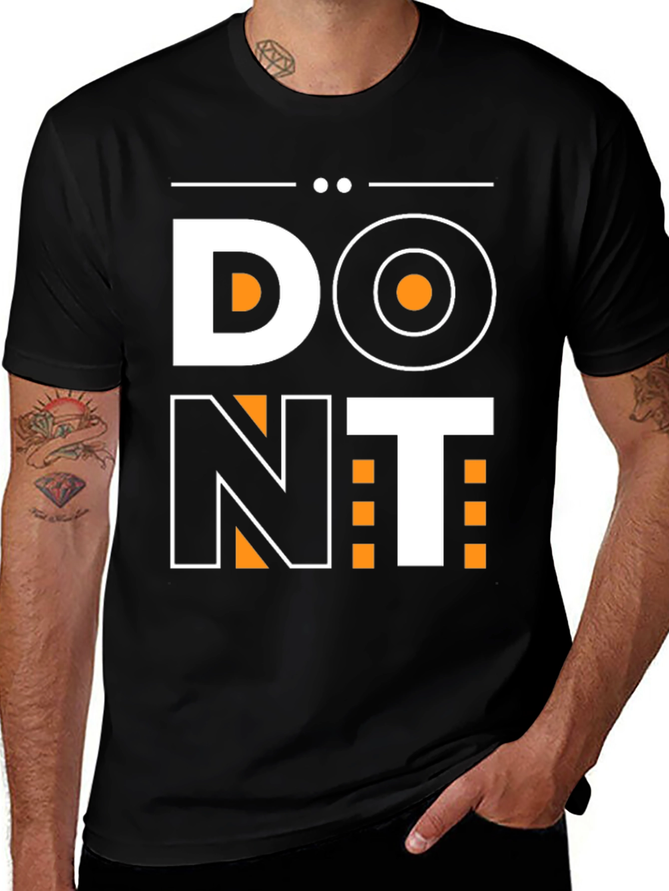 Variant 26 of Bold "DO NT" Graphic Tee - Statement Shirt