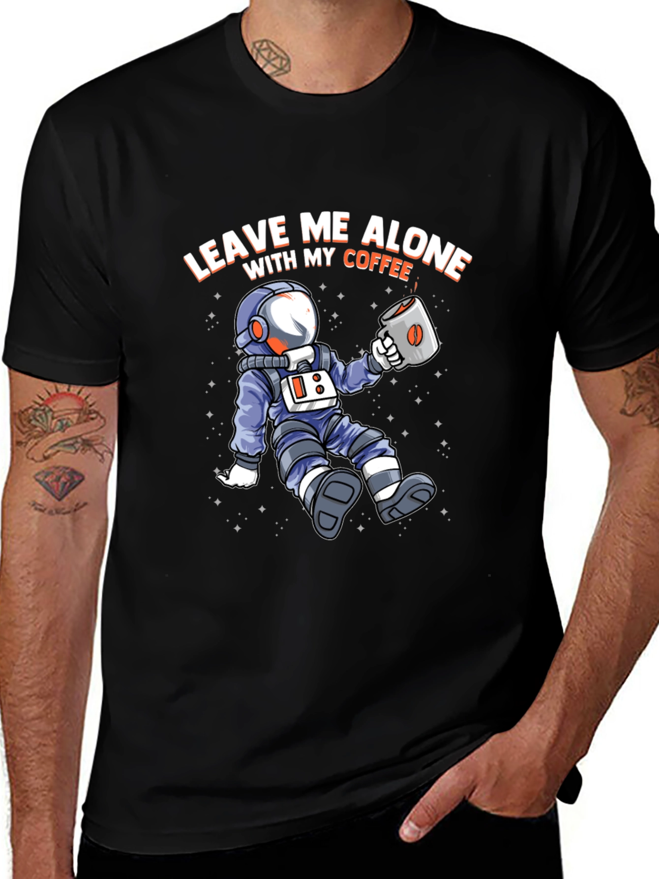 Variant 15 of Astronaut Coffee T-Shirt - Leave Me Alone