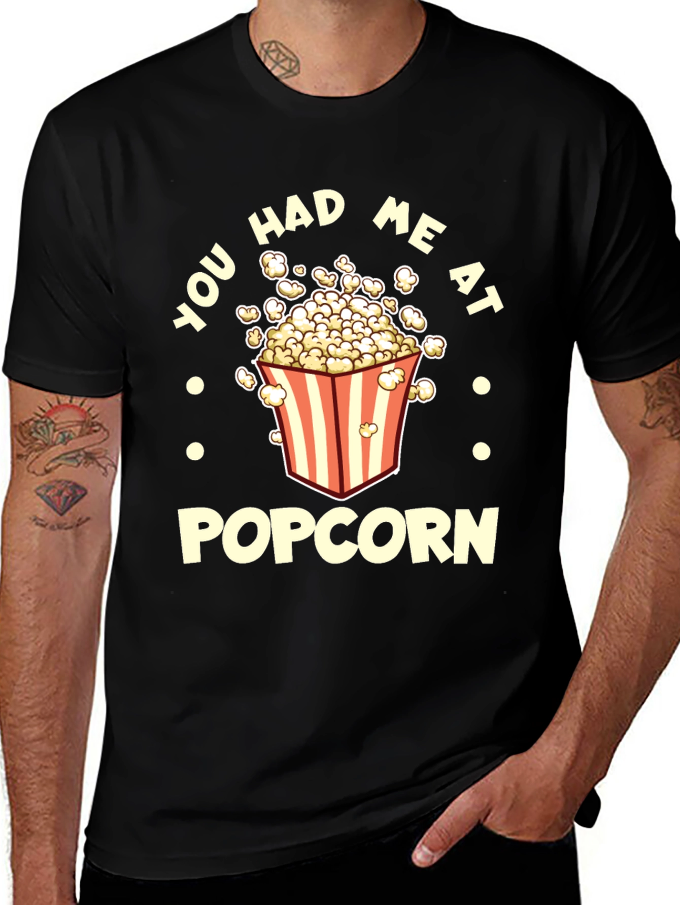Variant 16 of You Had Me At Popcorn Graphic T-Shirt