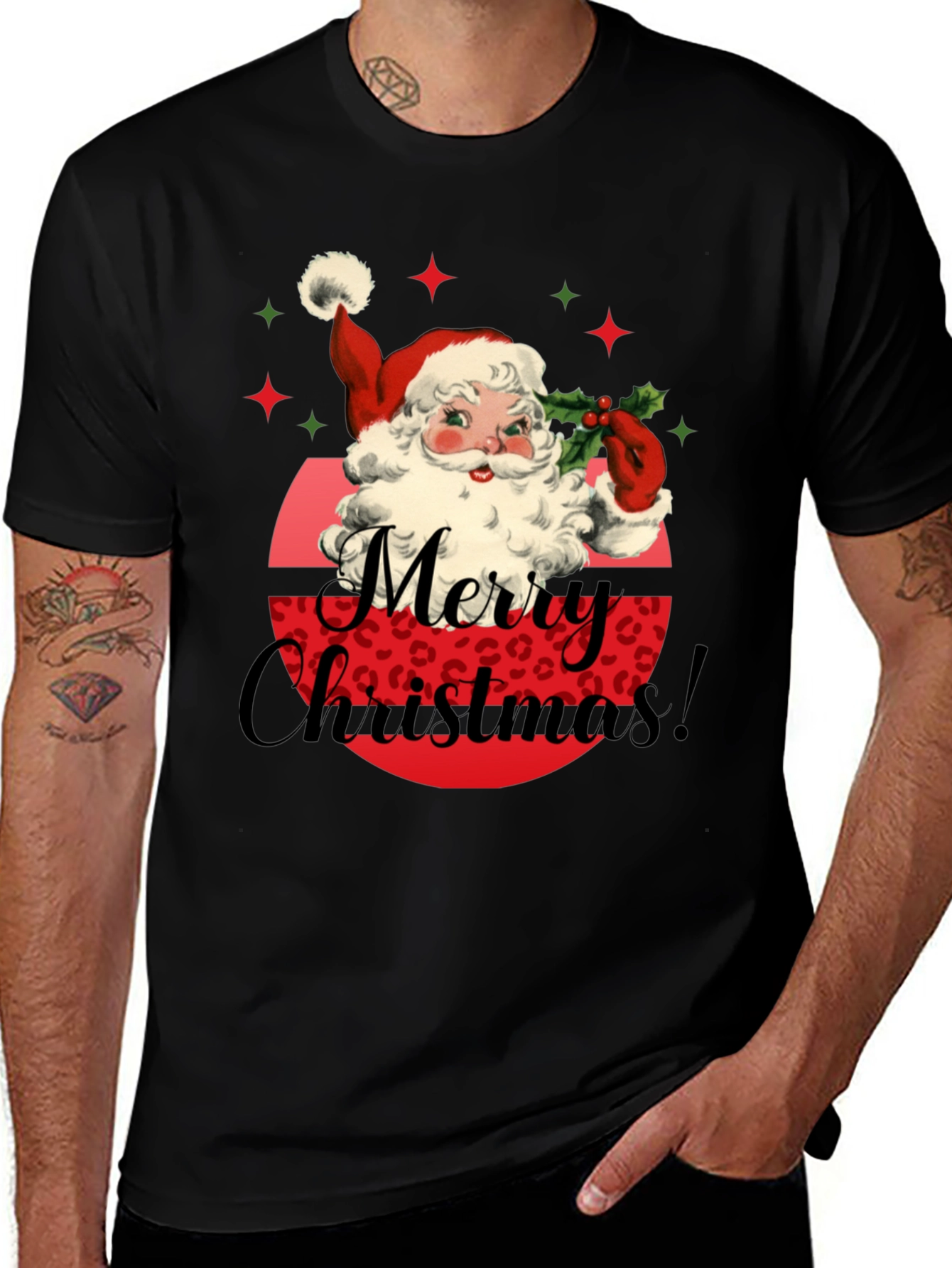 Merry Christmas Santa Graphic Tee