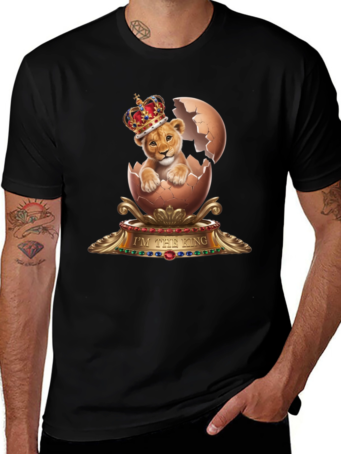 Variant 10 of Lion King Egg T-Shirt - Unique Graphic Tee