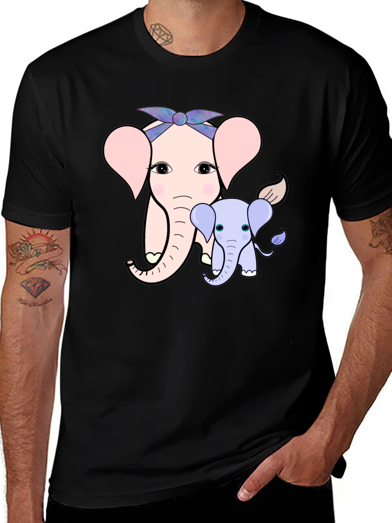 Variant 18 of Cute Elephant Graphic Tee
