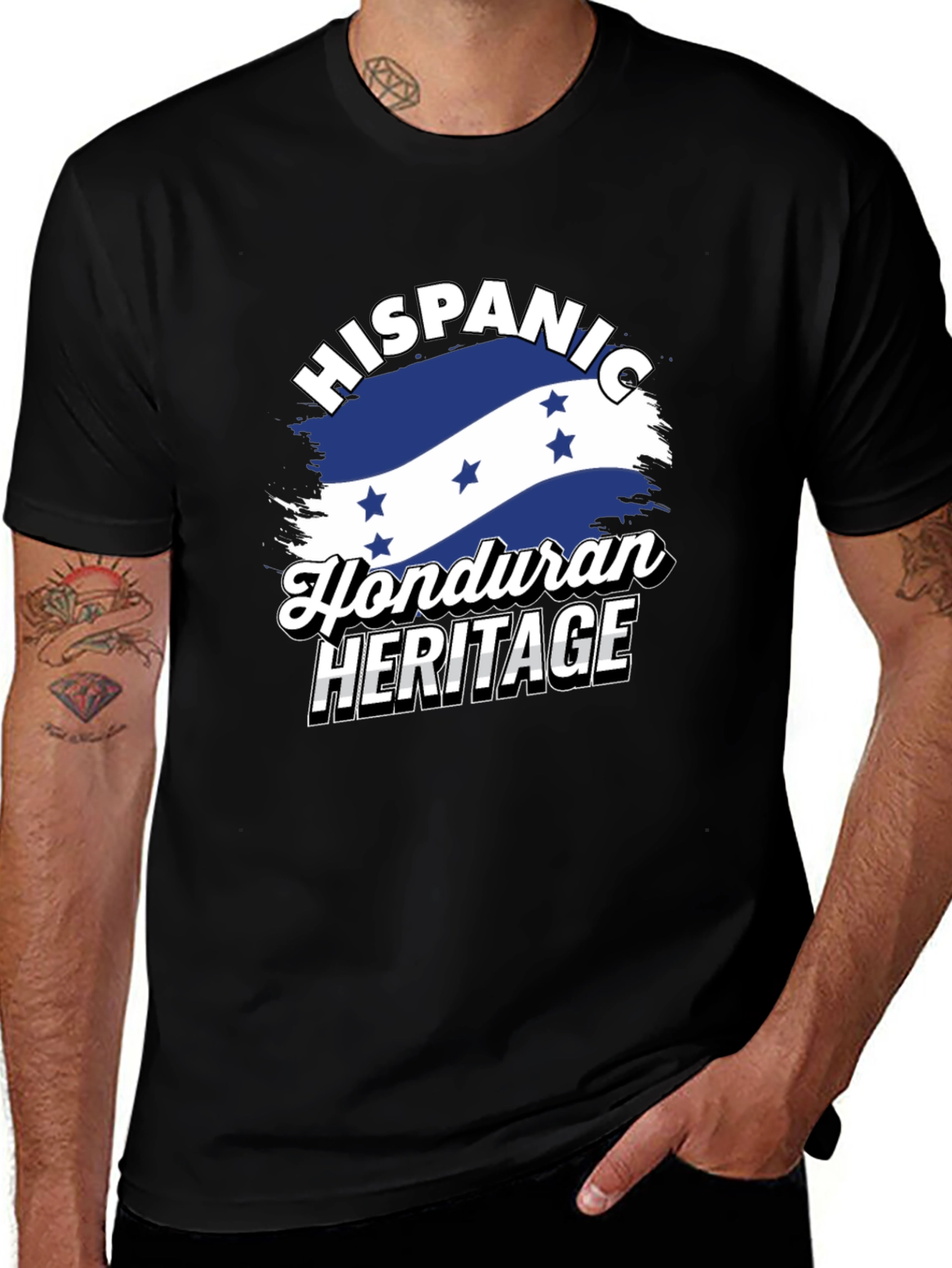 Hispanic Honduran Heritage Graphic T-Shirt